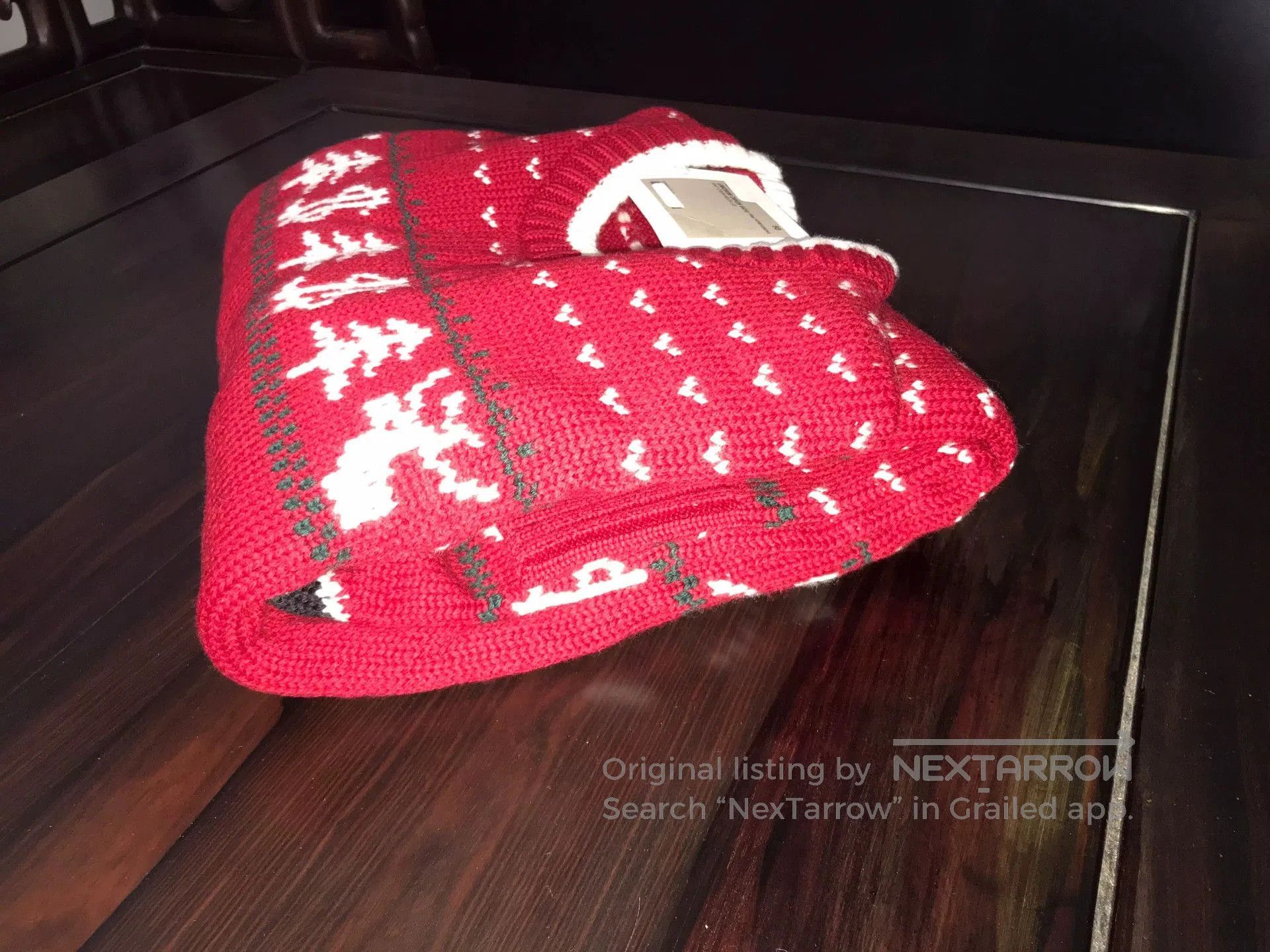 Brioni brioni thick wool men's sweater in red. Size US L / EU 52-54 / 3 - 8 Thumbnail