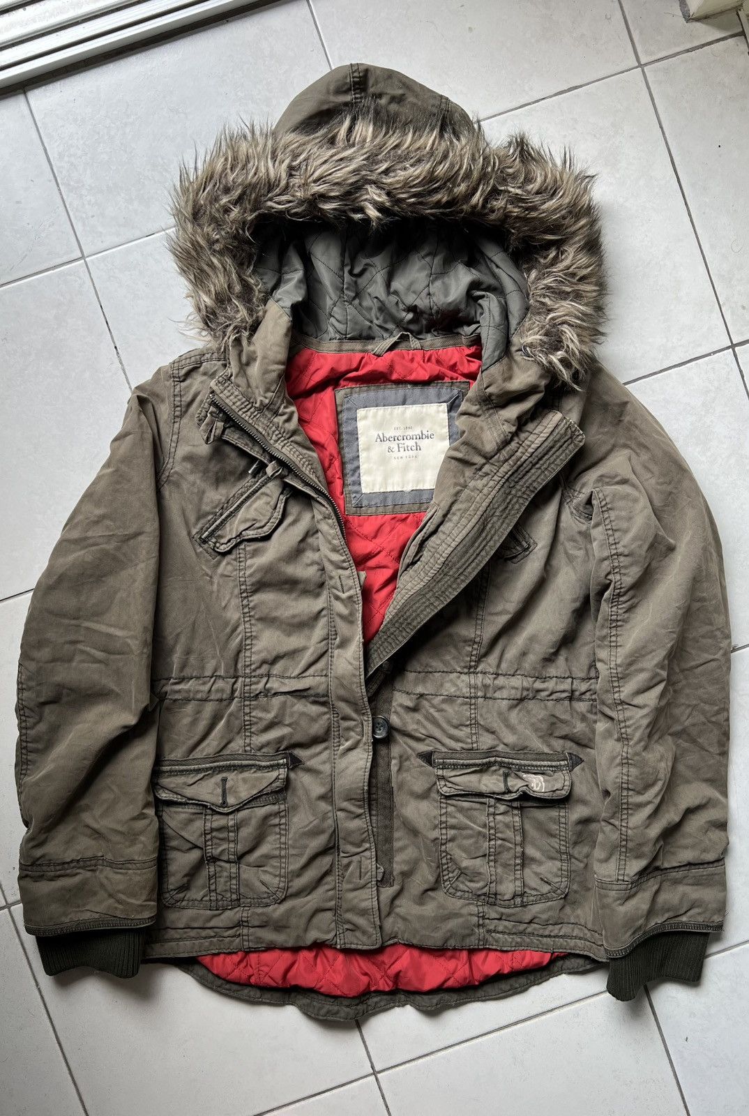 Abercrombie & Fitch Abercrombie & Fitch Fur Field Jacket Size US L / EU 52-54 / 3 - 1 Thumbnail