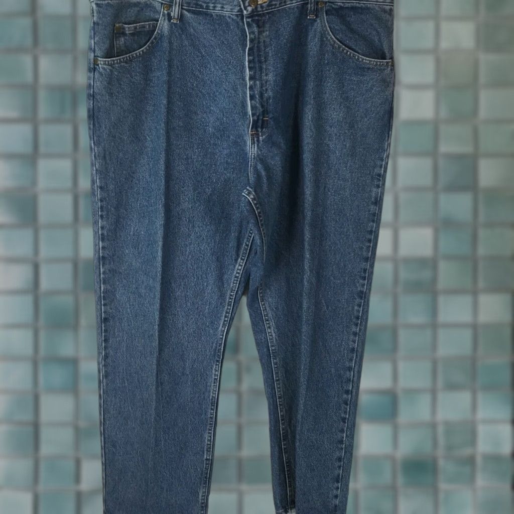 Lee Lee Men's Regular Fit Mid Rise Blue Denim Jeans 42X30 Size US 42 / EU 58 - 1 Thumbnail