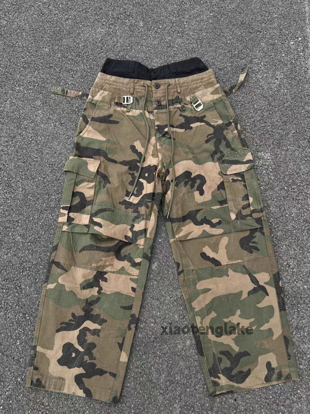 Vintage Xtl double waist loose baggy skate hiphop camo pants Size US 36 / EU 52 - 1 Thumbnail