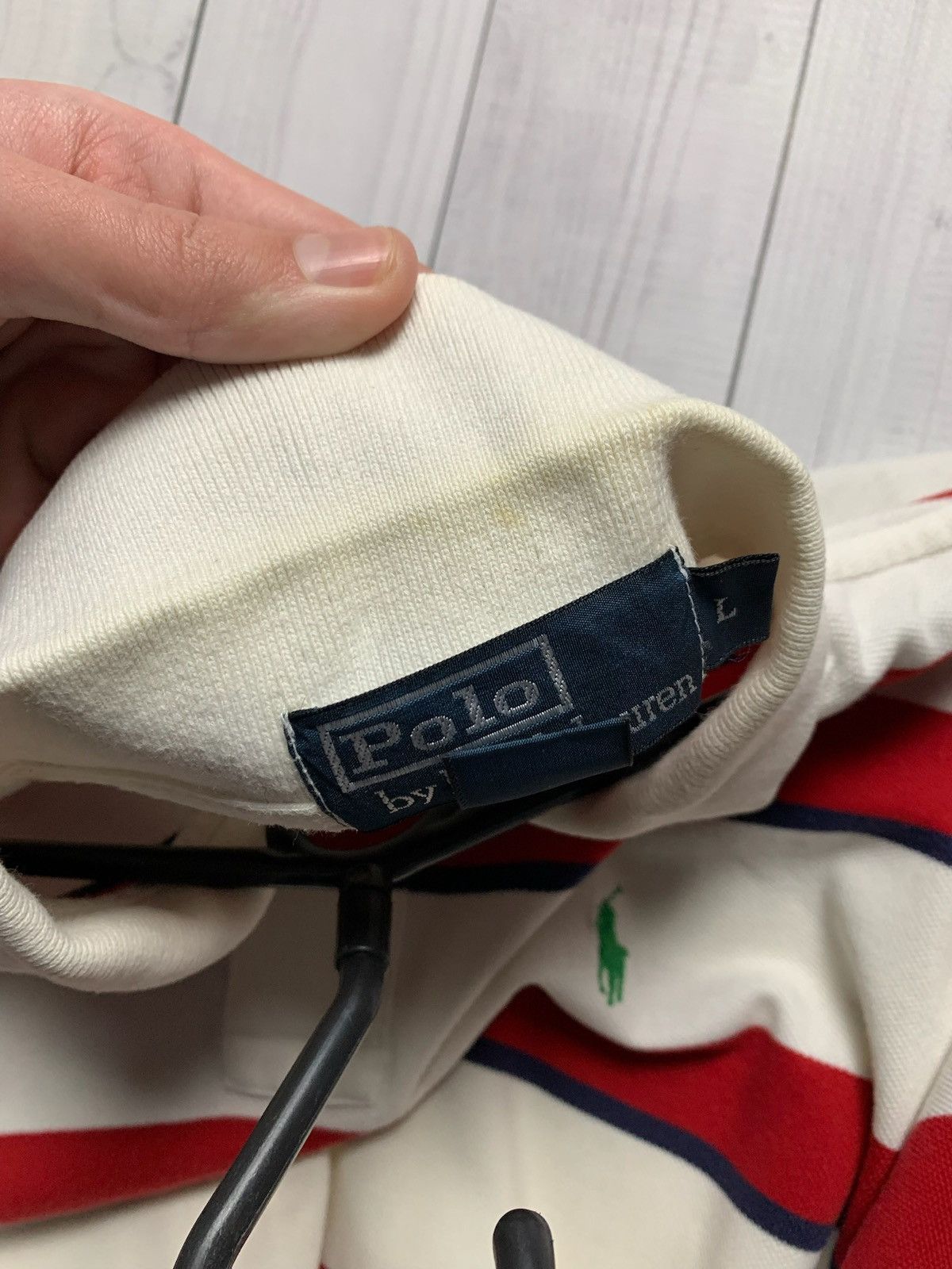 Polo Ralph Lauren × Vintage Vintage polo Ralph Lauren striped polo size L Size US L / EU 52-54 / 3 - 14 Thumbnail