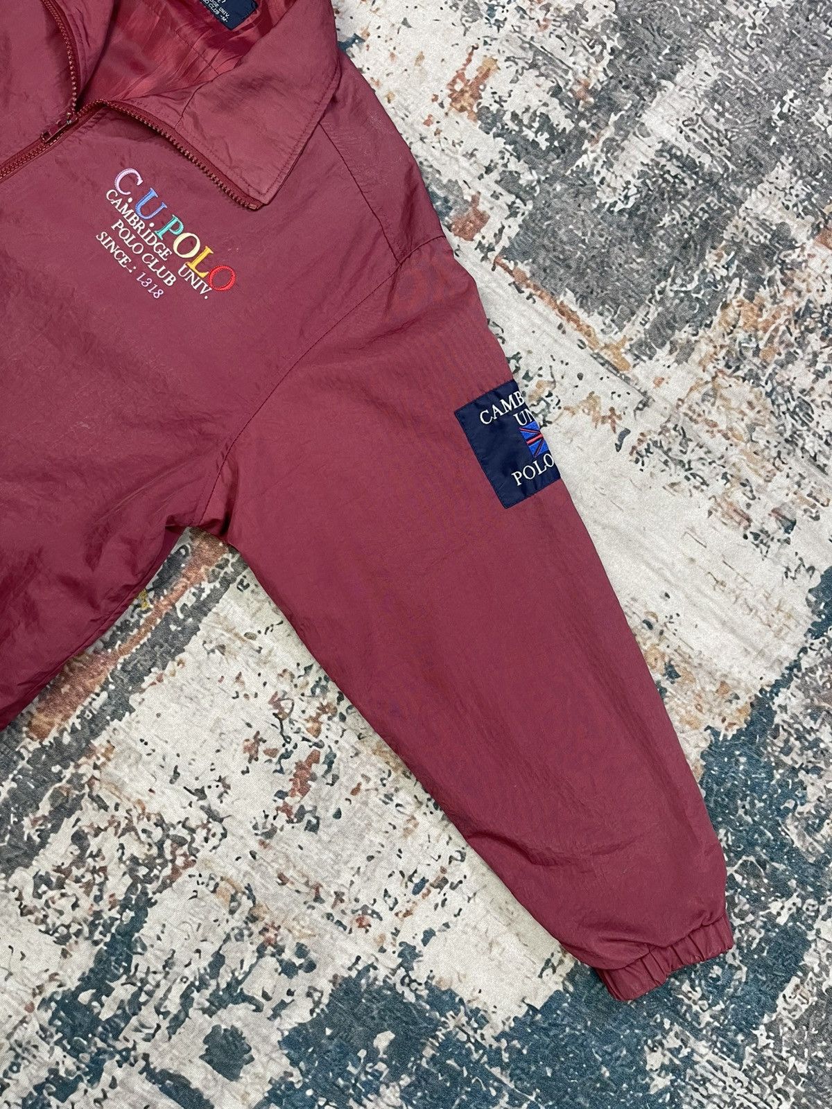 Polo Ralph Lauren Vtg Cambridge Univ. Polo Club Nylon Zipper Jacket Size US M / EU 48-50 / 2 - 7 Thumbnail