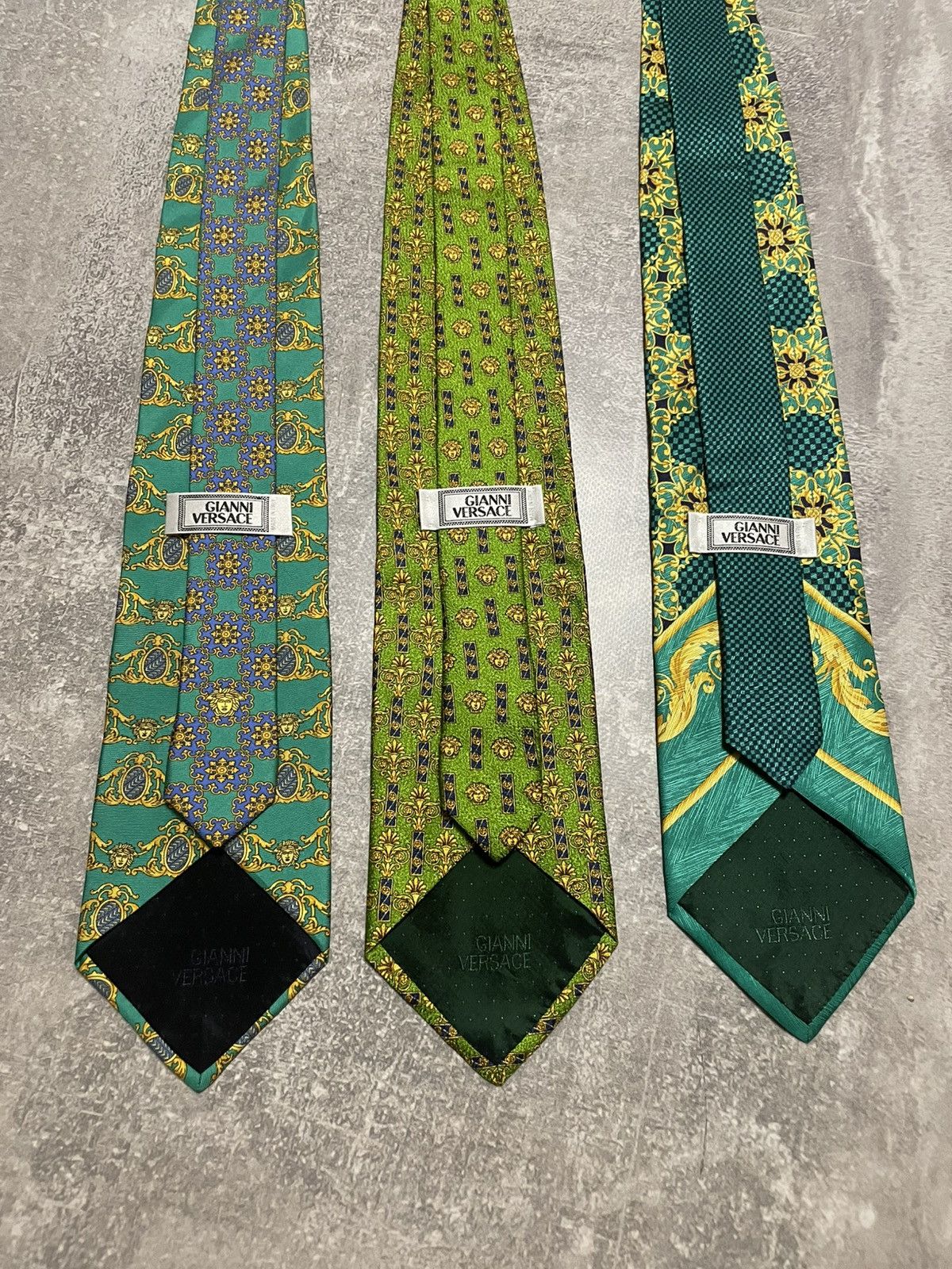 Versace x3 Vintage Gianni Versace Monogram Silk Ties Size ONE SIZE - 2 Thumbnail