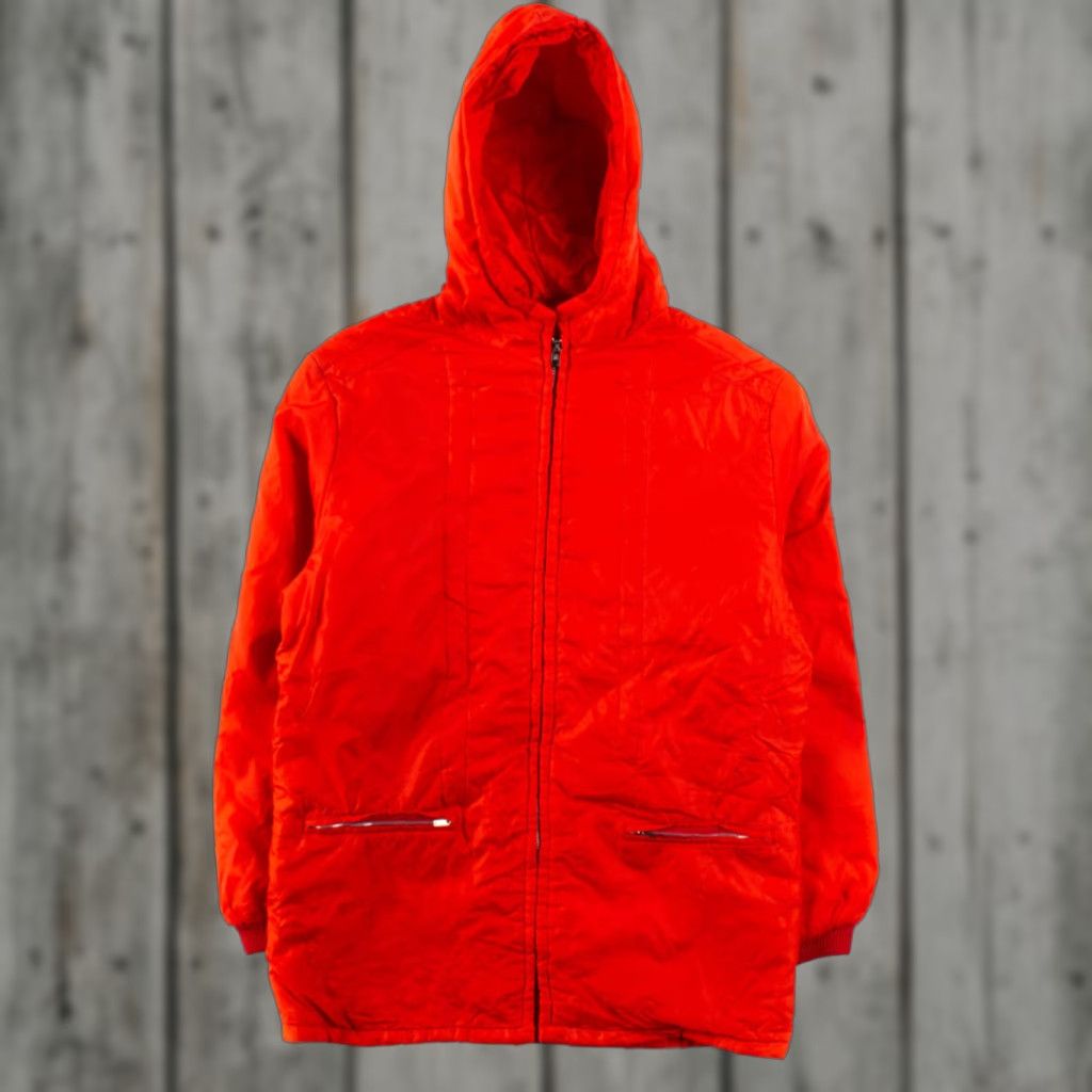 Vintage VINTAGE Red Insulated Hooded Windbreaker Jacket Small Winter Coat Regular Size Kid/Adult? Size US S / EU 44-46 / 1 - 1 Thumbnail