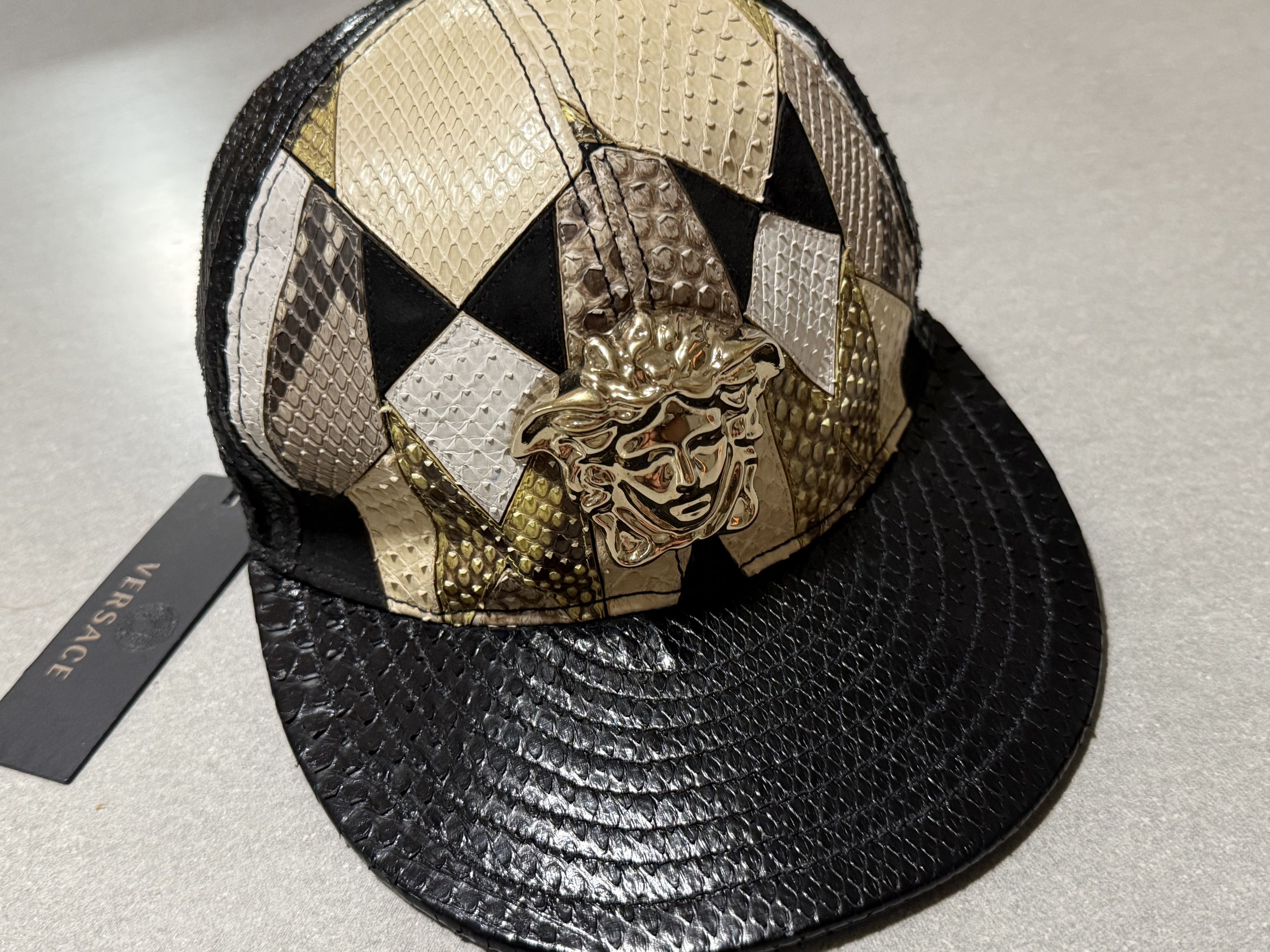 Versace VERSACE PYTHON BASEBALL HAT 6 5/8 SIZE XS MENS/ MED YOUTH Size ONE SIZE - 2 Thumbnail