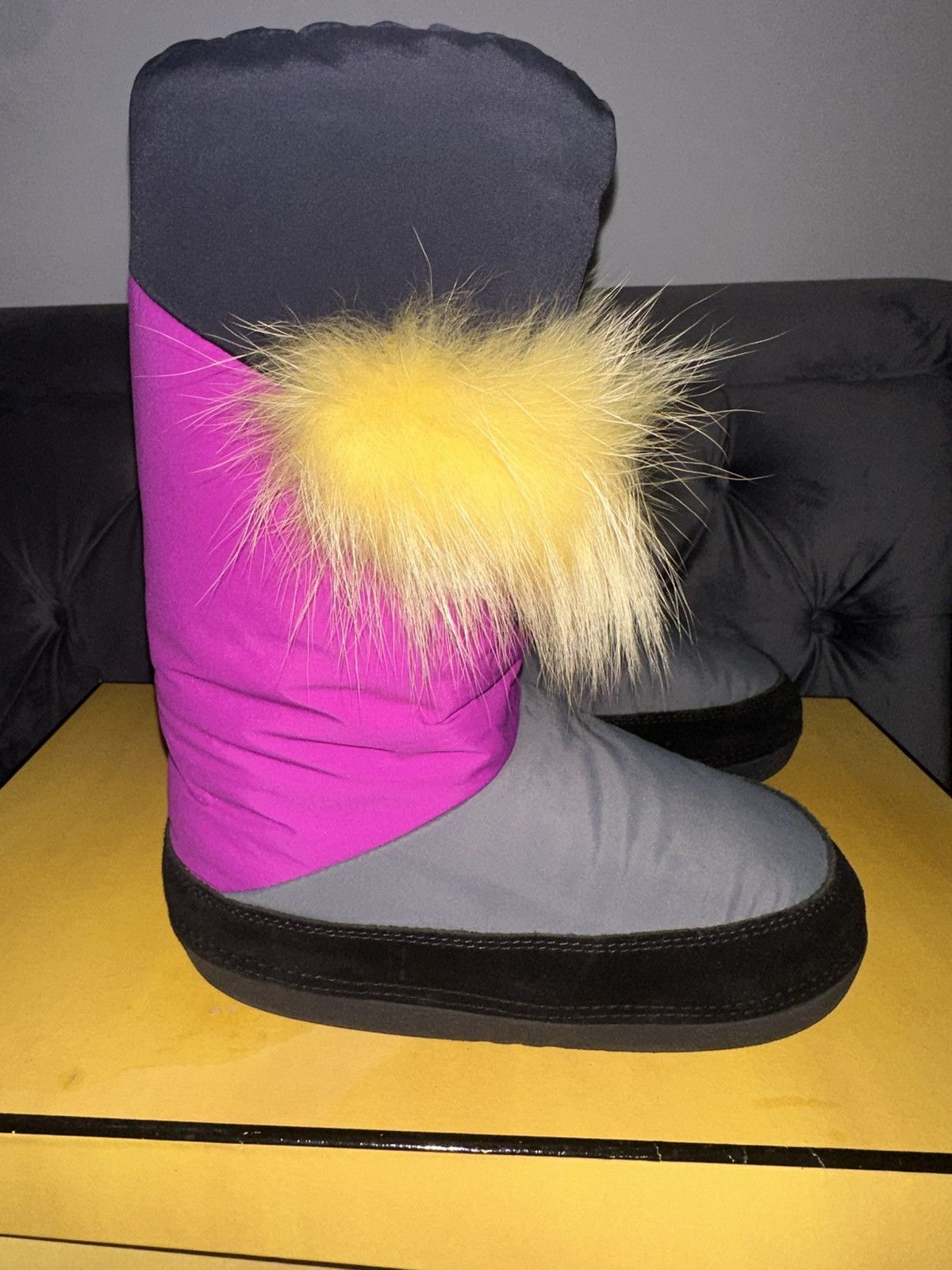 Fendi Fur Monster Moonboot Size US 5 / IT 35 - 7 Thumbnail