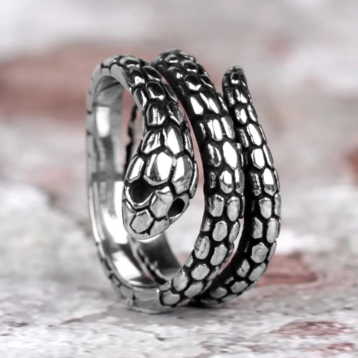 Japanese Brand × Jewelry × Vintage Snake Animal Men Ring Size ONE SIZE - 2 Thumbnail