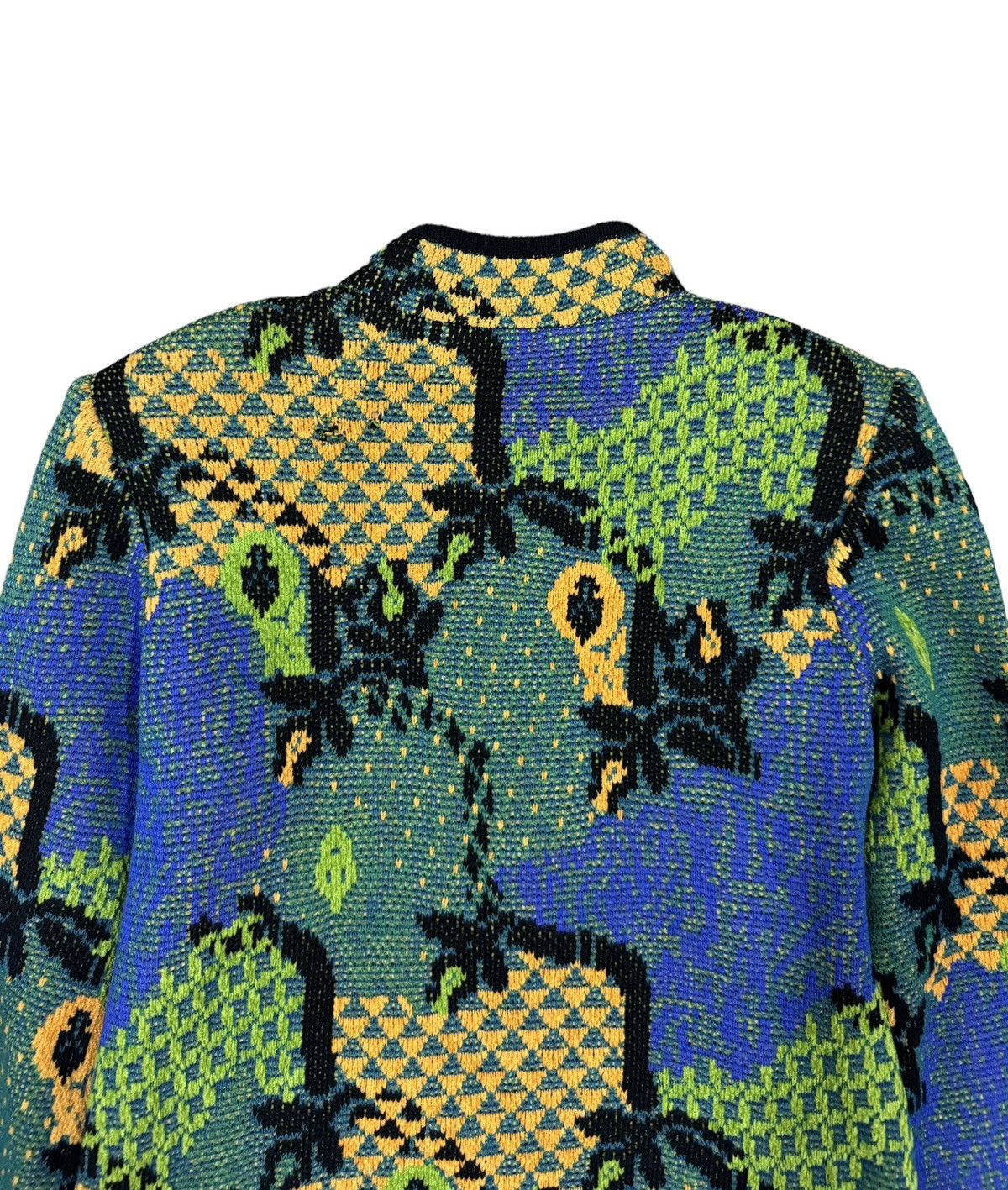 Vintage × Yves Saint Laurent Vtg🔥YvesSaintLaurent Sweater Patterned All Over Print Knit Size US M / EU 48-50 / 2 - 11 Thumbnail