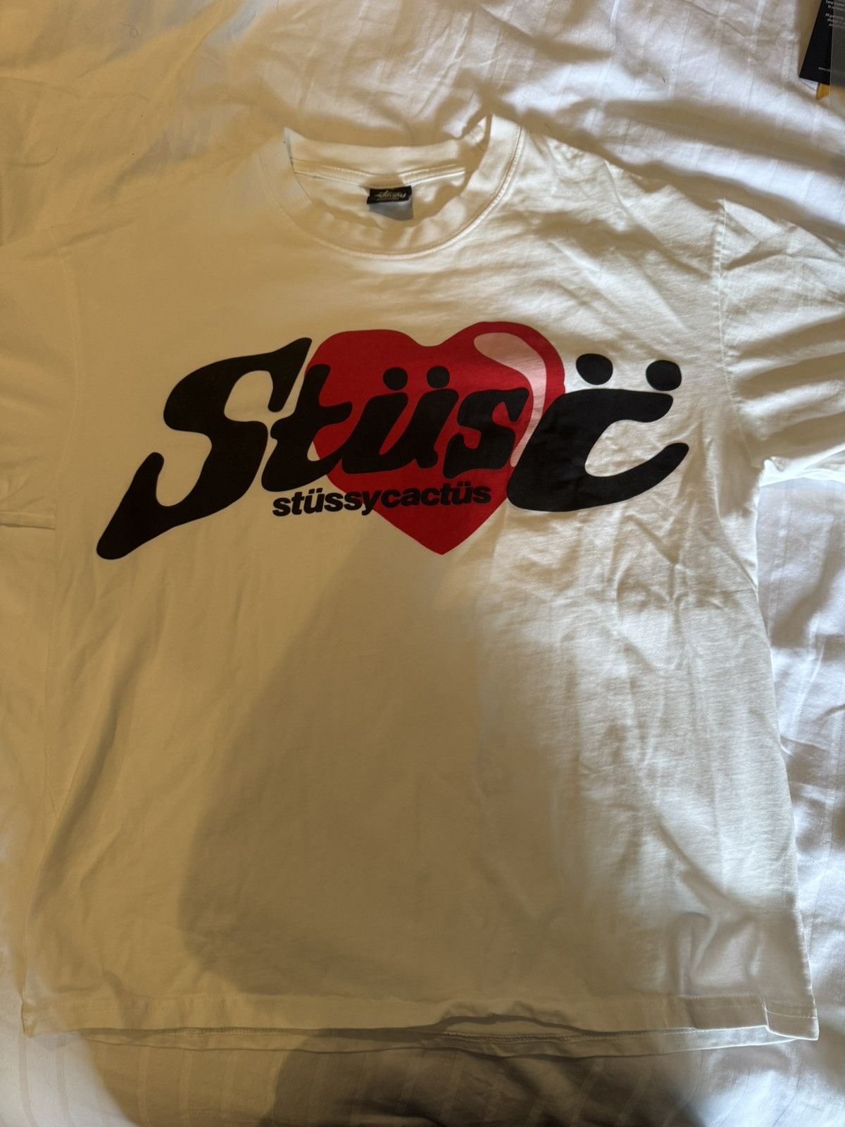 【STUSSY】★Stussy x Cactus Plant Flea Market Heart Hoo.d Stussy Cactus Plant Flea Market Heart | Grailed