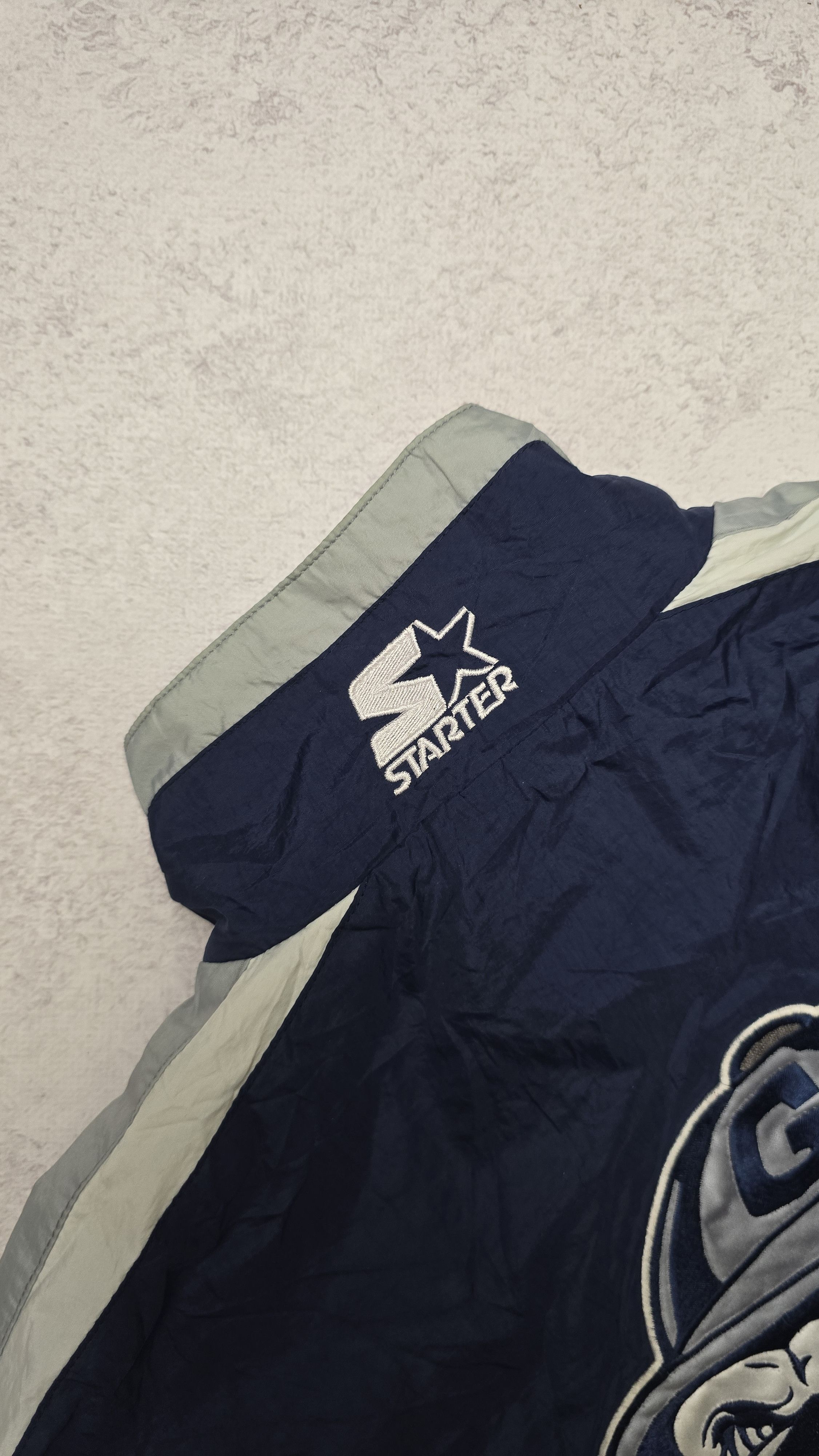 Starter Vintage 90's Starter Georgetown Hoyas Light Jacket Size US L / EU 52-54 / 3 - 8 Thumbnail