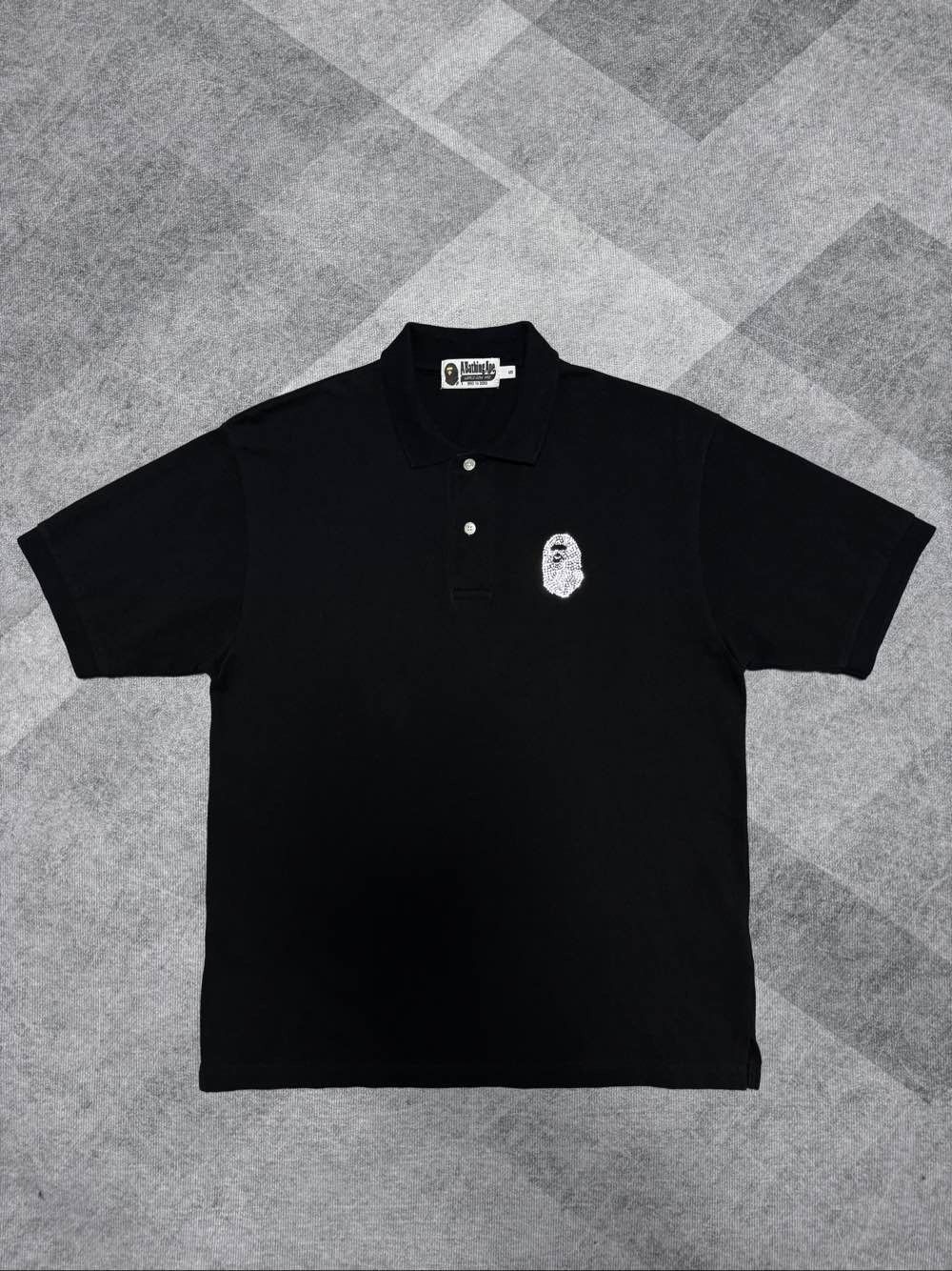Bape A Bathing Ape Rhinestone Ape Head Polo Size S Size US S / EU 44-46 / 1 - 1 Thumbnail