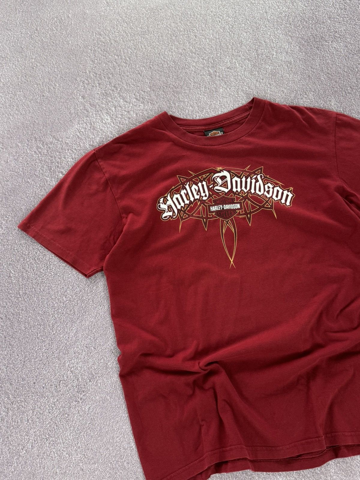 Harley Davidson Vintage Harley Davidson Grunge T-Shirt Size US M / EU 48-50 / 2 - 4 Thumbnail
