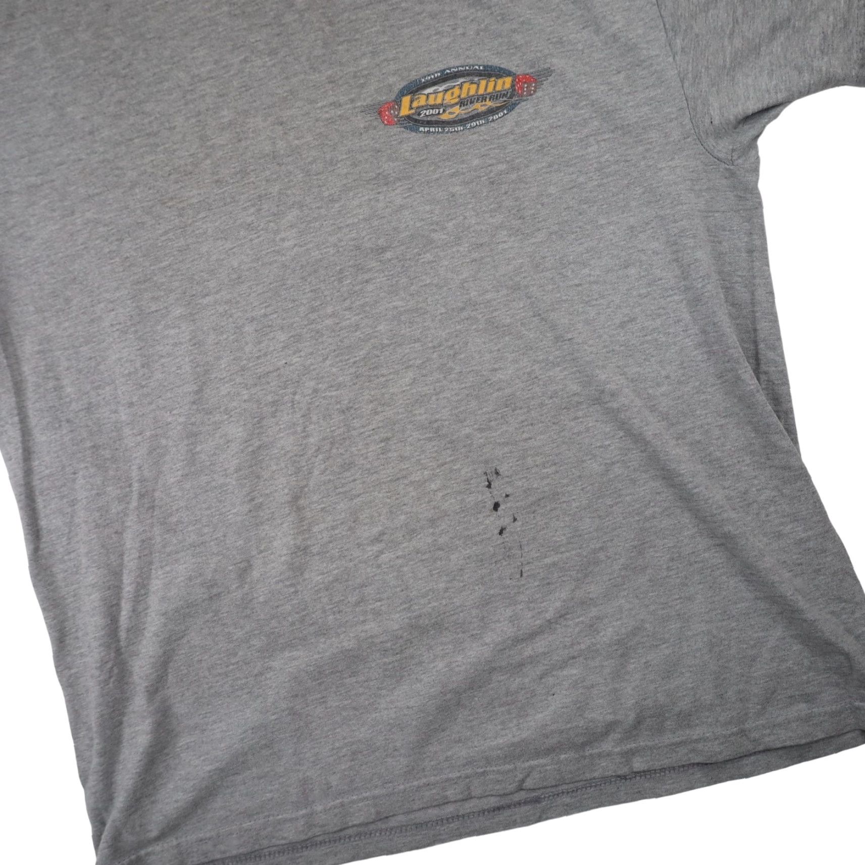 Harley Davidson VINTAGE Harley Davidson T-Shirt Mens Large Gray Laughlin River Run Graphic Size US L / EU 52-54 / 3 - 3 Thumbnail