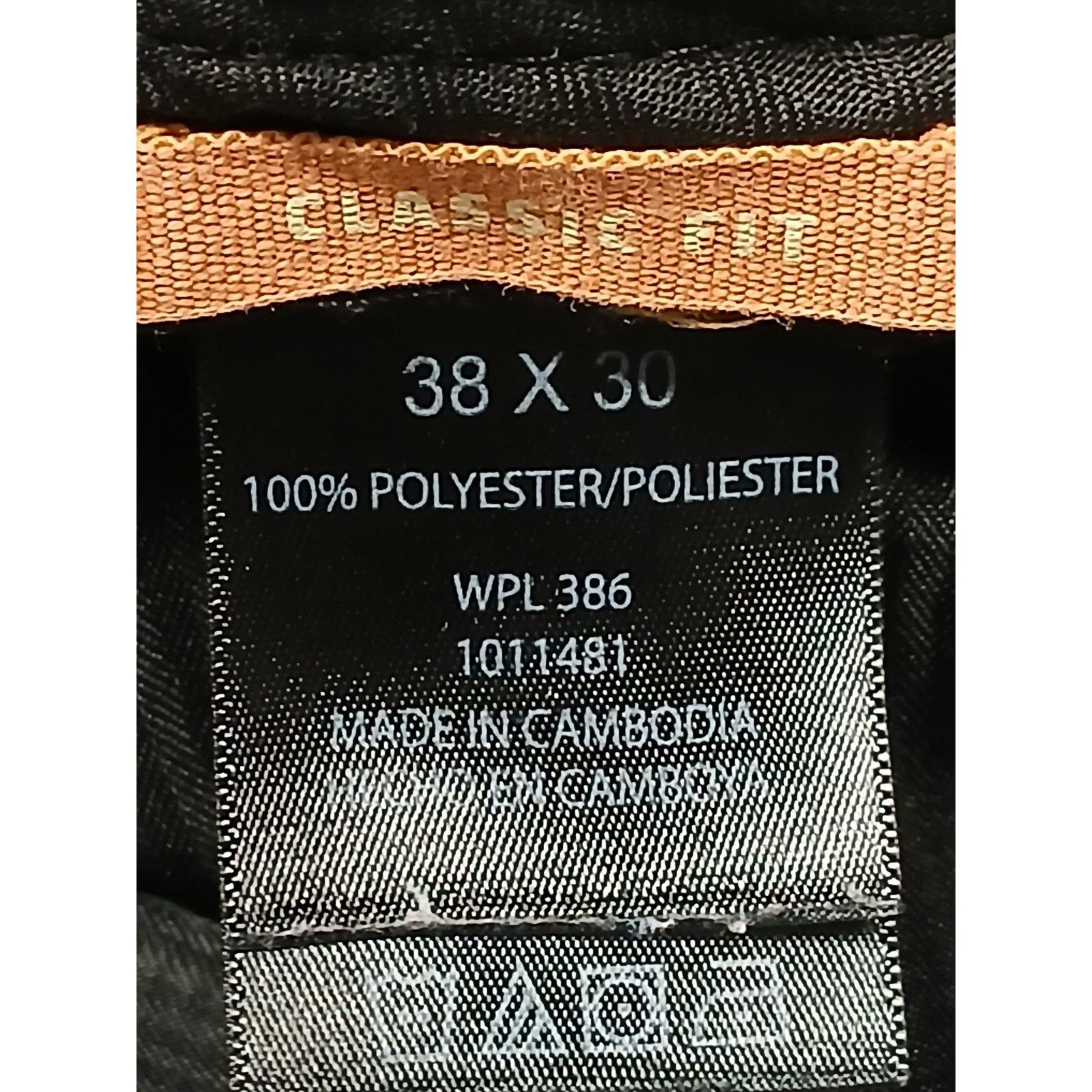 Haggar Haggar (38x30) Men's Classic Dri Fit Black Plaid Dress Pants Size US 38 / EU 54 - 5 Thumbnail