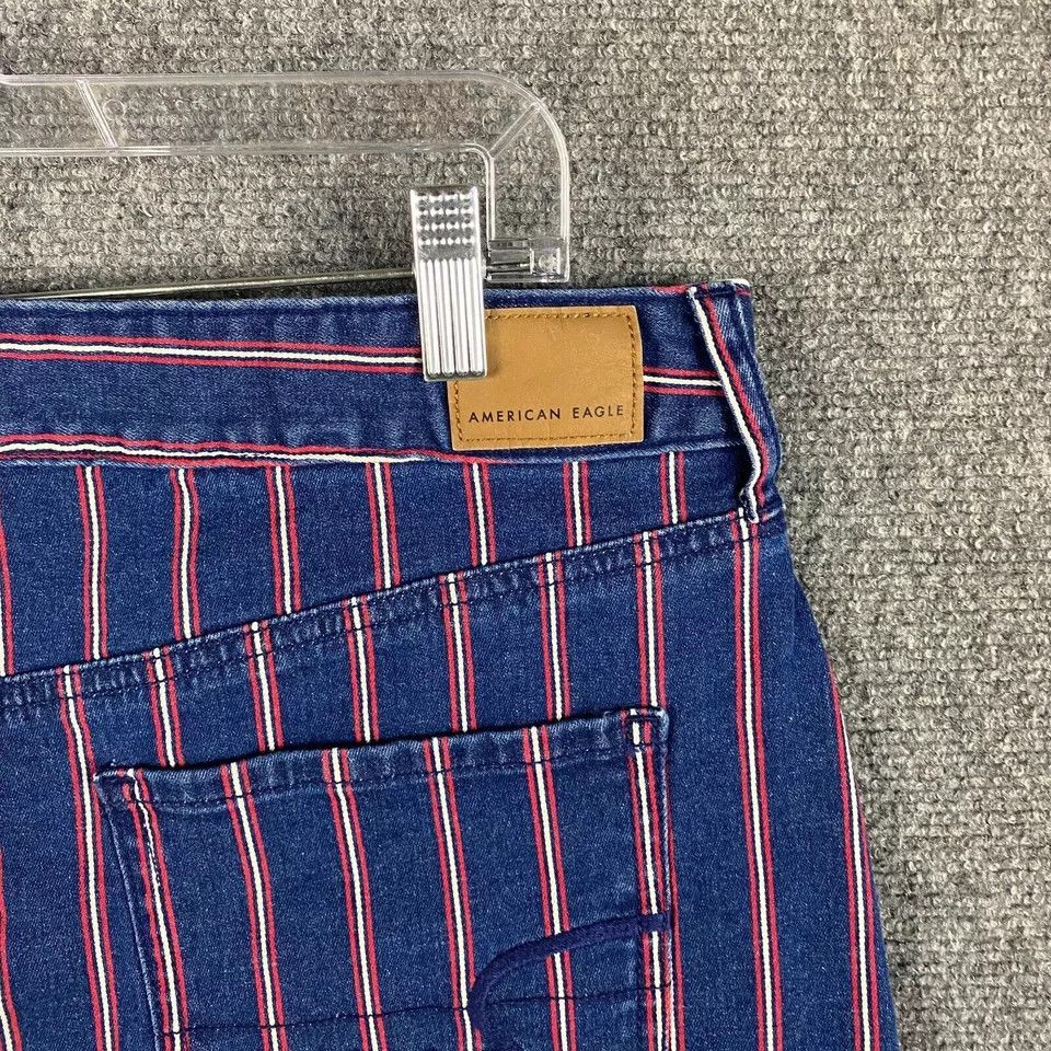 American Eagle Outfitters American Eagle Skirt Women's 16 Regular Hi-Rise Mini Striped Size 38" / US 16 / IT 52 - 5 Thumbnail