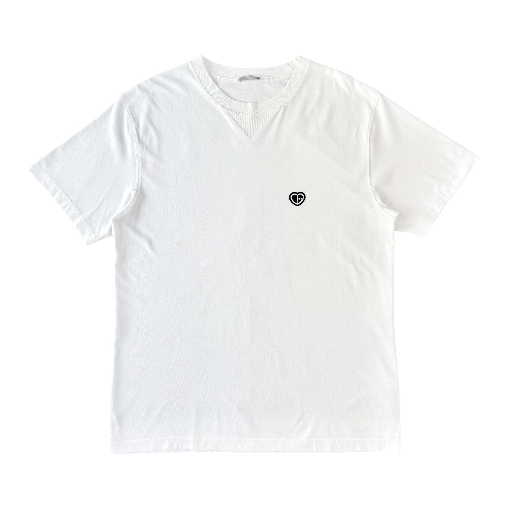 Dior Dior CD Heart Logo Shot Sleeve Tee Shirt White Size US XL / EU 56 / 4 - 1 Thumbnail