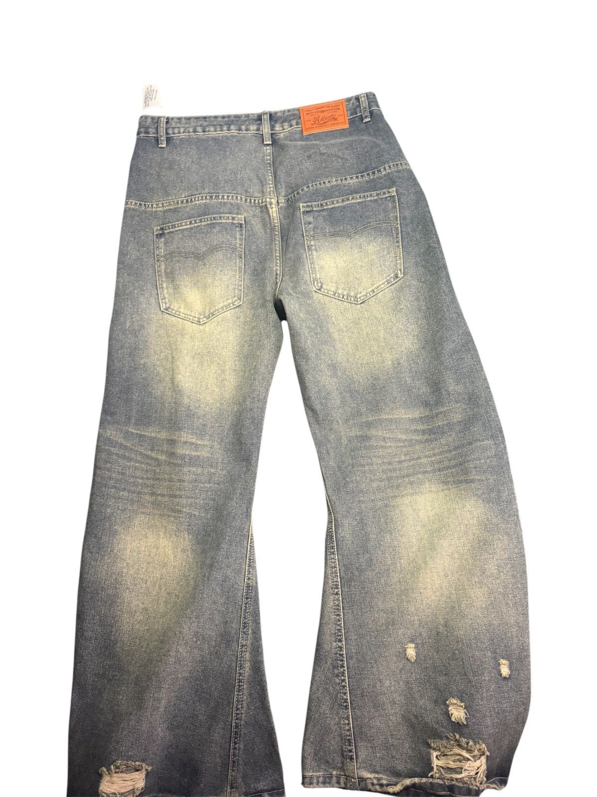 Japanese Brand Double Waisted Baggg Vintage Jeans Size US 34 / EU 50 - 4 Thumbnail