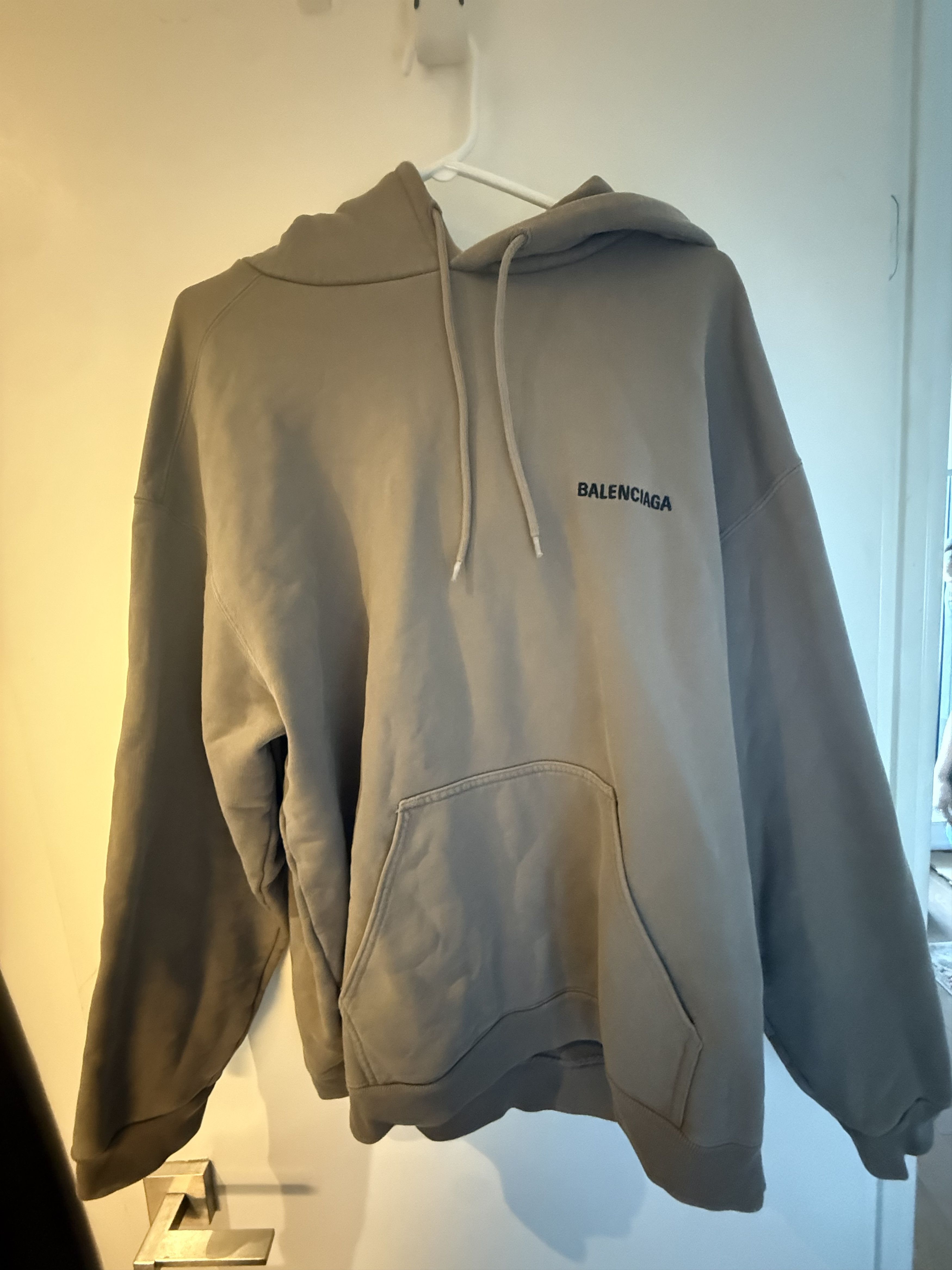 Balenciaga Balenciaga Brown Logo Hoodie Size US L / EU 52-54 / 3 - 3 Thumbnail