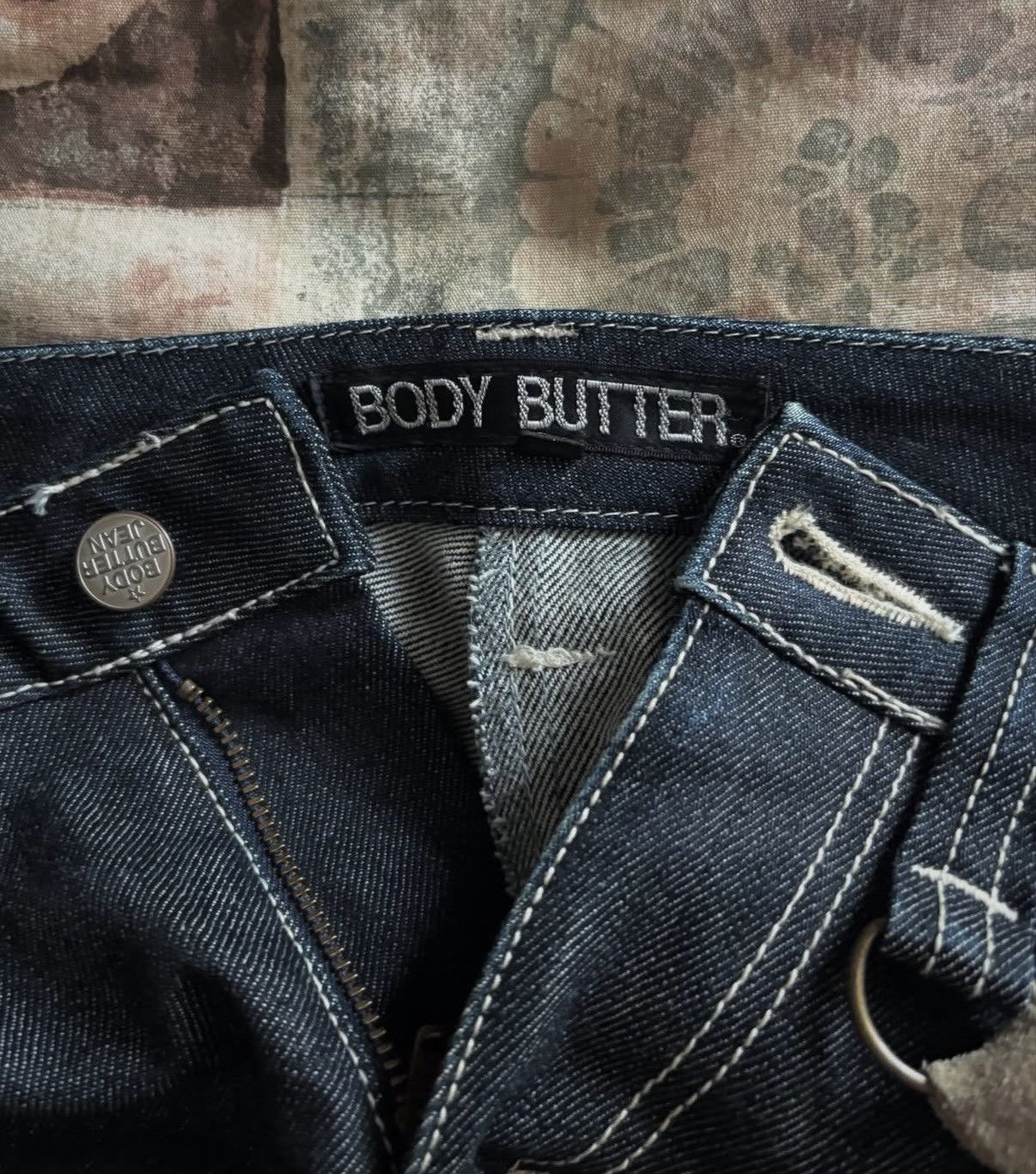 Other Archive Body Butter Flare Denim w/ Cowhide Leather Straps Size US 30 / EU 46 - 7 Thumbnail