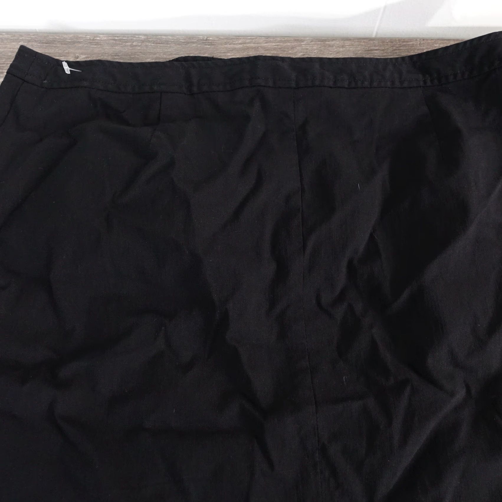 Express VINTAGE EXPRESS Skirt Womens Size 5/6 Black Stretch Rayon Blend Pencil/ Straight 20" Flat Waist 30" 90s? (adjusted) Size 27" / US 4 / IT 40 - 5 Thumbnail