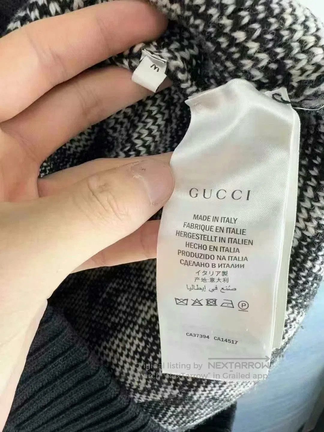 Gucci gucci black and white knit zip jacket. Size US M / EU 48-50 / 2 - 4 Thumbnail
