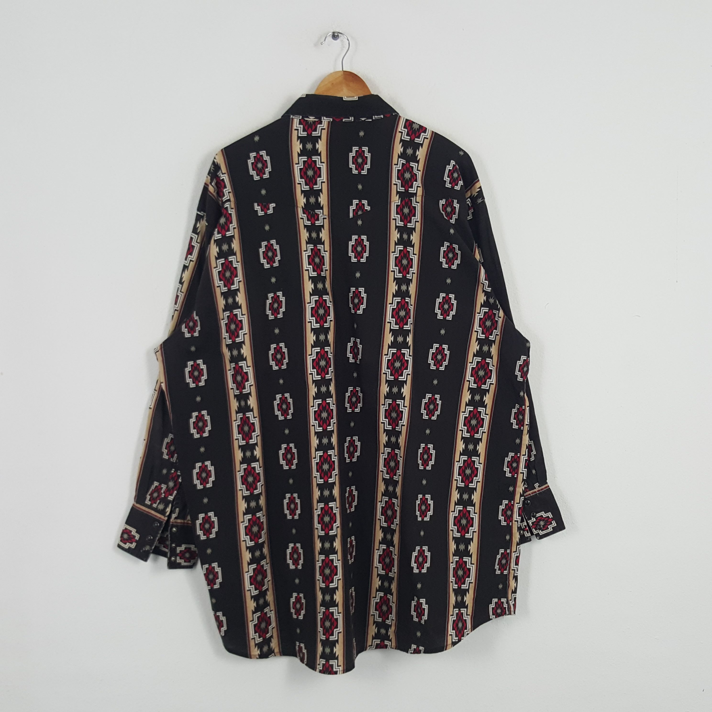 Vintage × Wrangler Vintage Wrangler American Retro Shirt Button Up Size US XXL / EU 58 / 5 - 3 Thumbnail