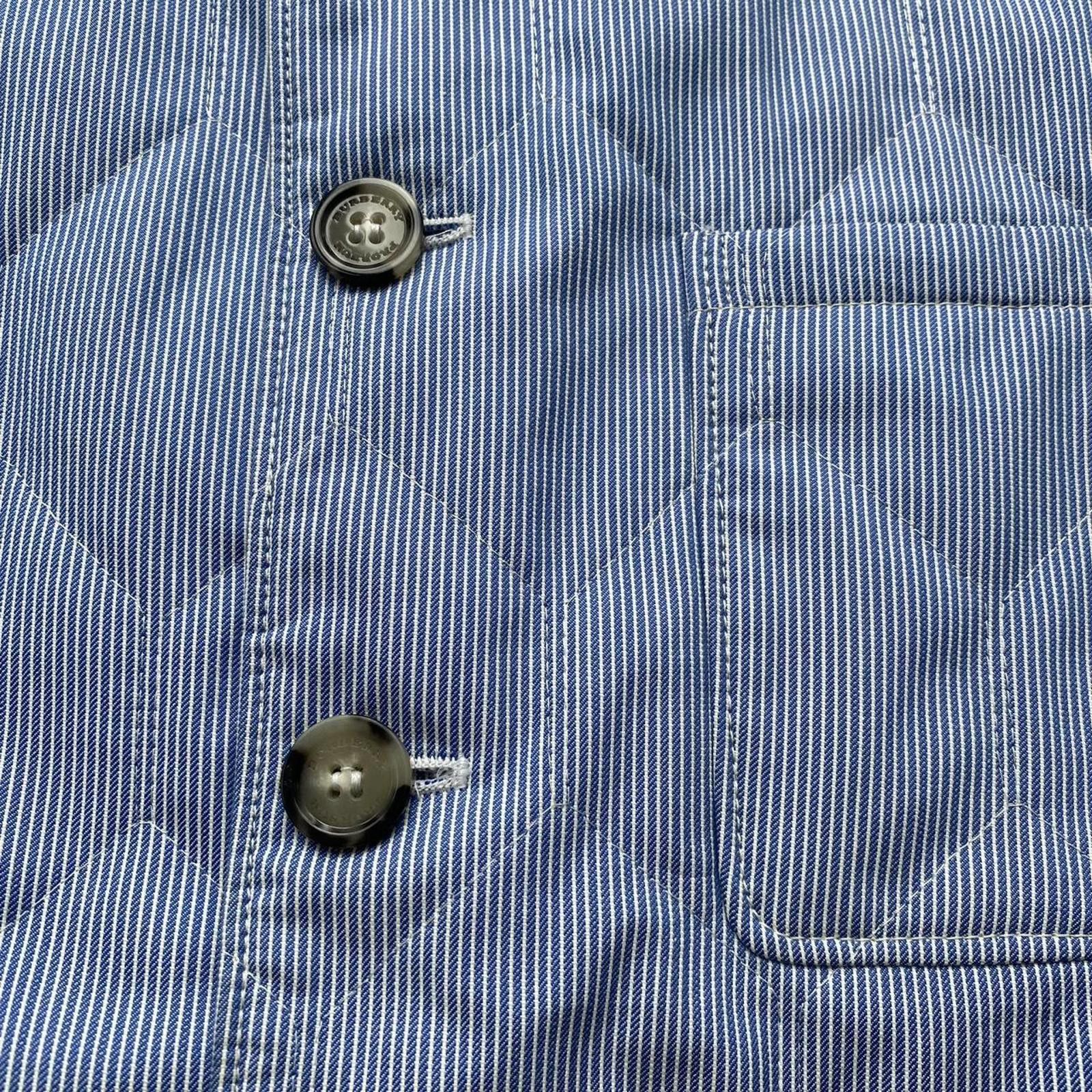 Burberry Burberry Prorsum Pinstriped Blue Quilted Jacket Size US L / EU 52-54 / 3 - 3 Thumbnail