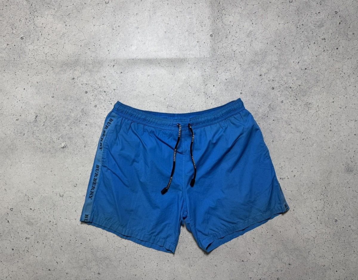 Burberry Burberry London Vintage Blue Nylon Shorts Size M Size US 32 / EU 48 - 1 Thumbnail