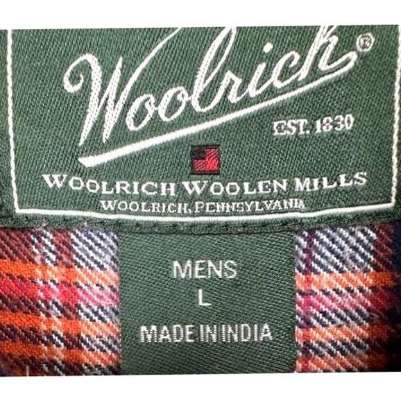 Vintage VINTAGE Woolrich Shirt Mens Large Multi Madras Plaid Flannel Button-Up Long Sleeve Size US L / EU 52-54 / 3 - 5 Thumbnail