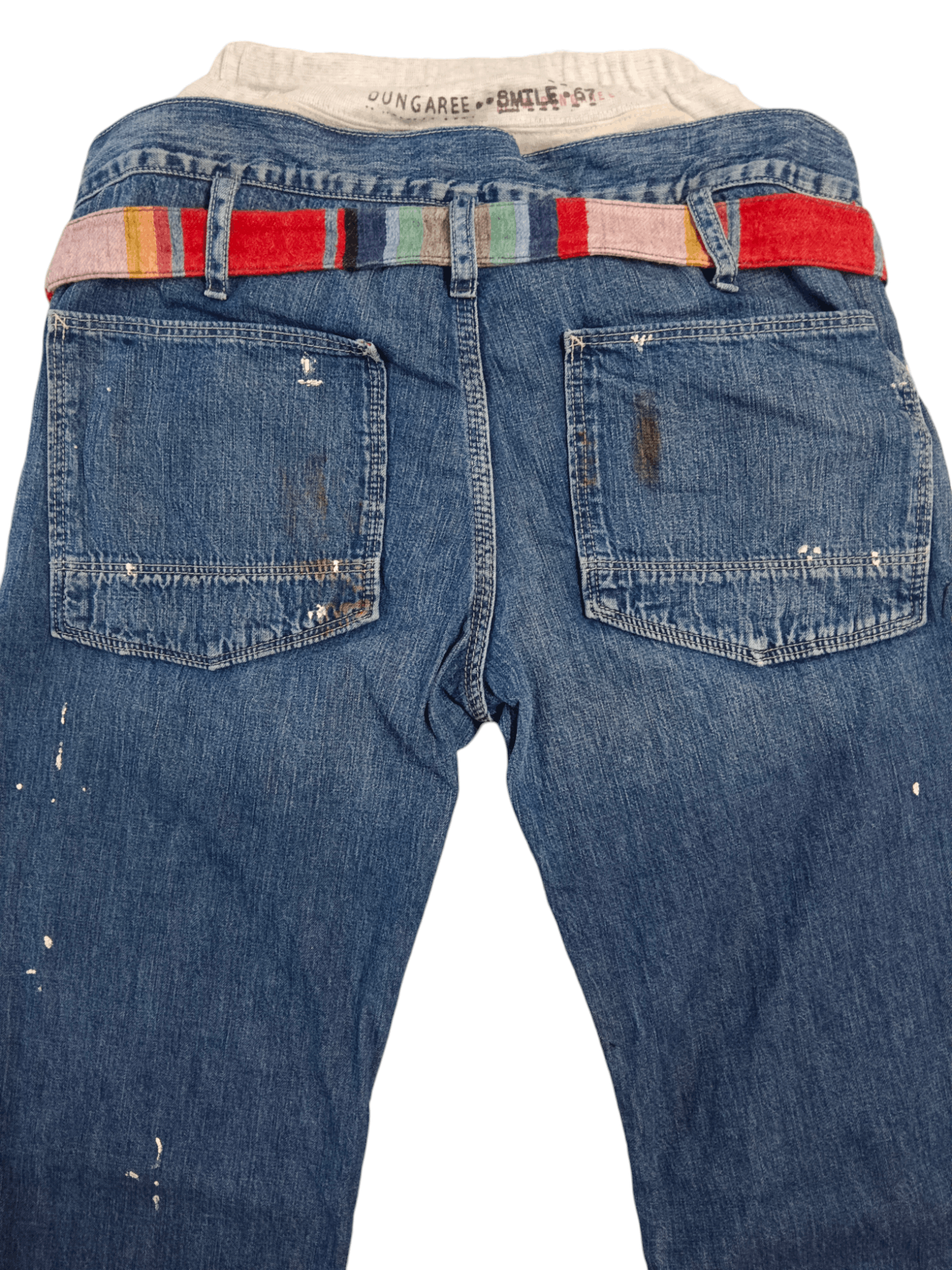 Japanese Brand DNM Riders Seditionaries Splash Rusty Low Rise Jeans Size 30" / US 8 / IT 44 - 4 Thumbnail