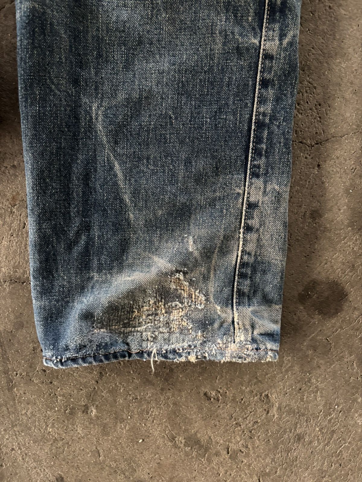 OMNIGOD Vintage Omnigod distressed selvedge denim Size US 33 - 10 Thumbnail