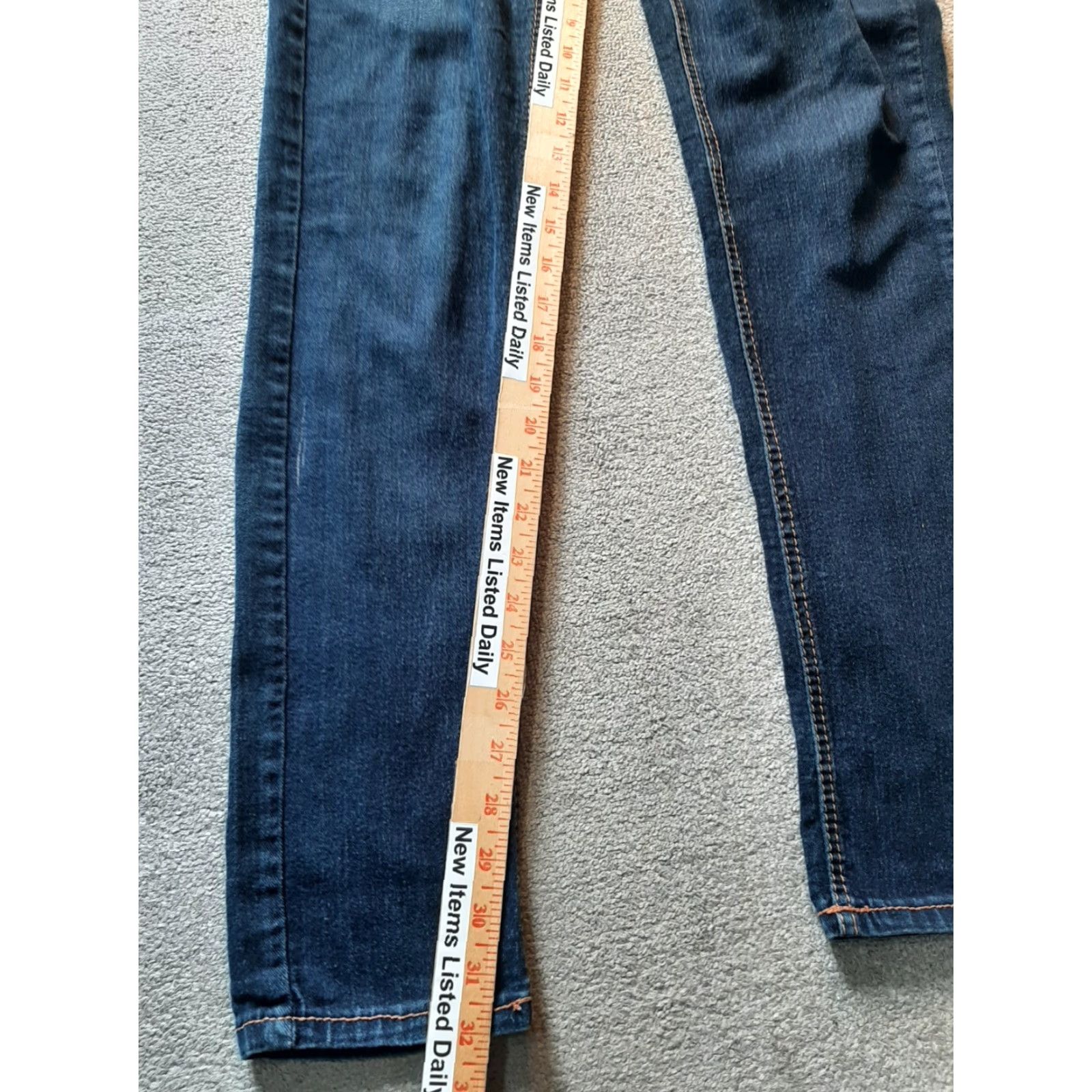 Vintage Domaine Jeans Skinny Dark Wash Size 7 Blue Women Regular Denim Cotton 7 Jeans Skinny Dark Wash Domaine Women Size 28" / US 6 / IT 42 - 3 Thumbnail