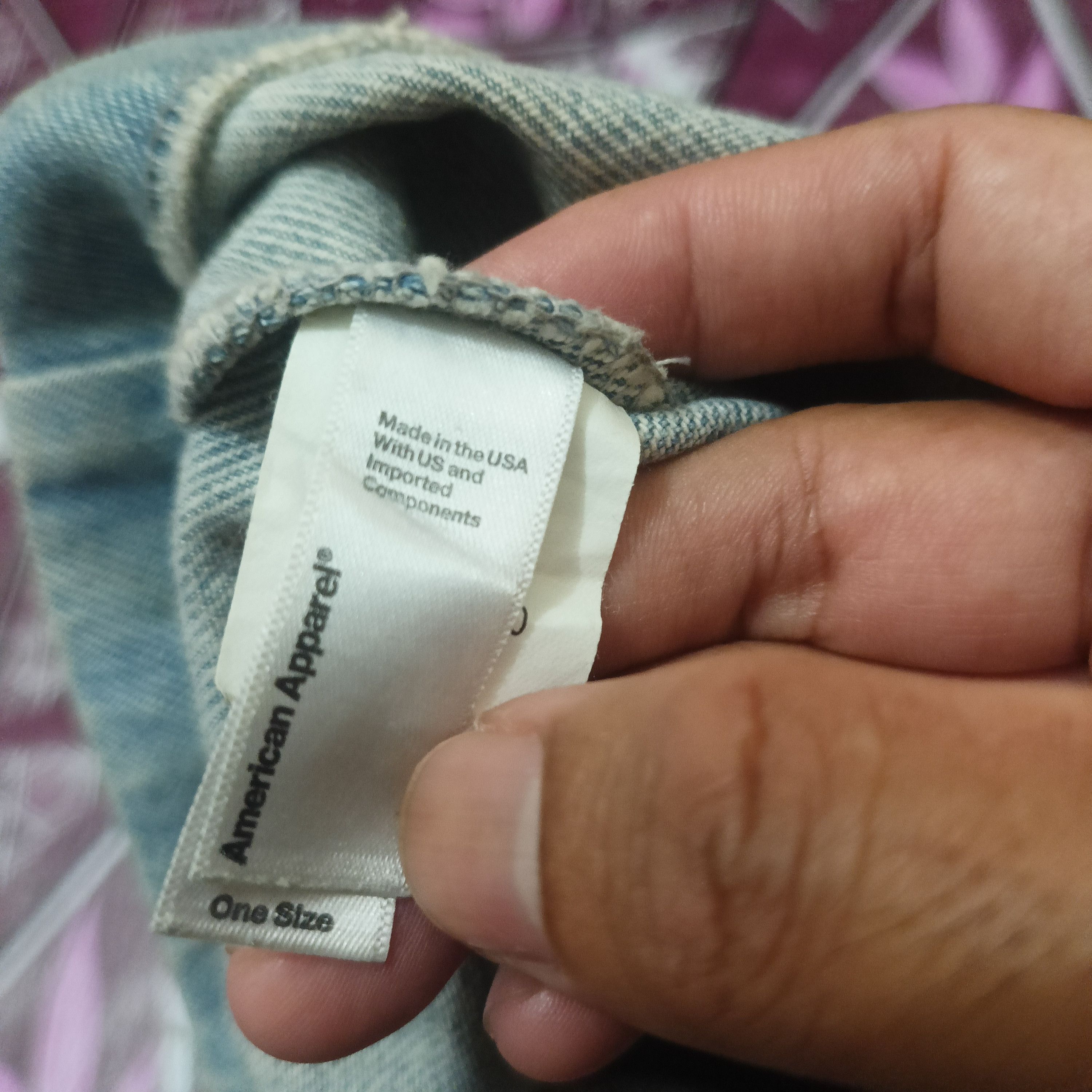 American Apparel Vtg American Apparel Denim Tote Bag Size ONE SIZE - 14 Thumbnail