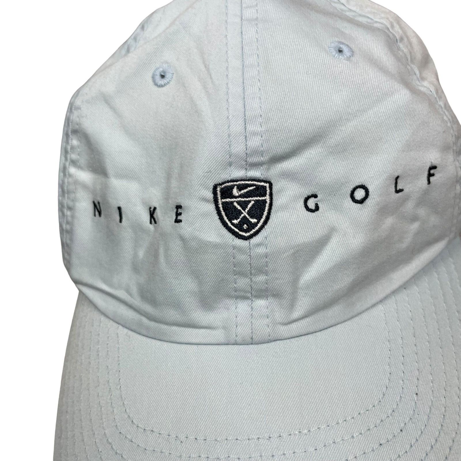 Nike × Vintage Nike Adults Blue Spell Out Adjustable Buckle Strap Golf Hat Size ONE SIZE - 3 Thumbnail