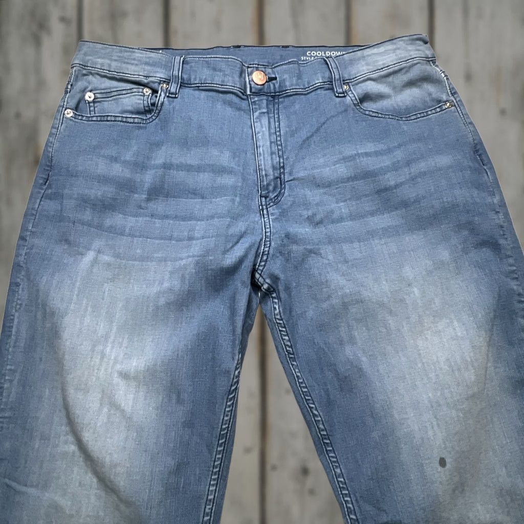 Vintage Mugsy Jeans Mens 38x36 Style FLX9CTL Faded Light Wash Straight 5-Pocket Denim City Preppy Size US 38 / EU 54 - 1 Thumbnail