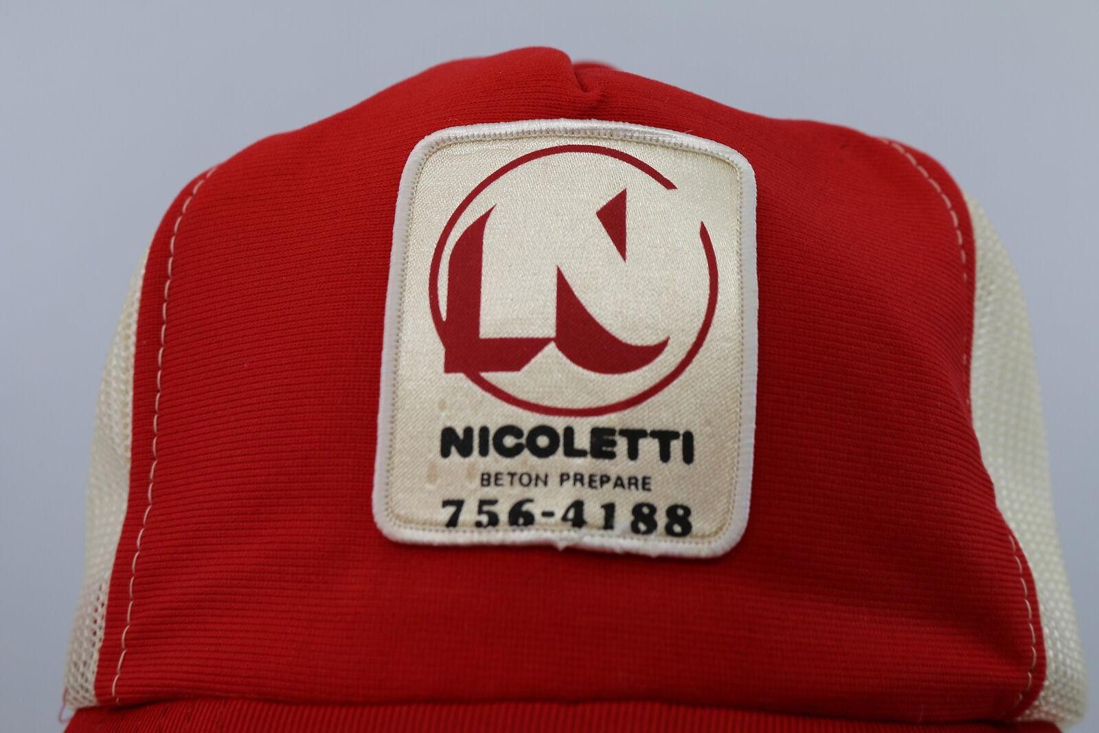 Other Vintage nICOLETTI BETON PREPARE Trucker Snapback Cap Size ONE SIZE - 2 Thumbnail