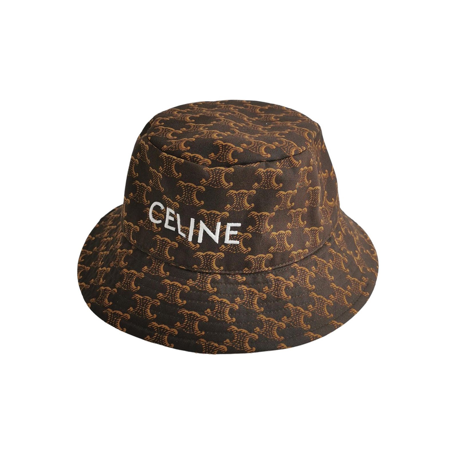 Celine Celine Triomphe Monogram Bucket Hat ONE SIZE Size ONE SIZE - 1 Thumbnail