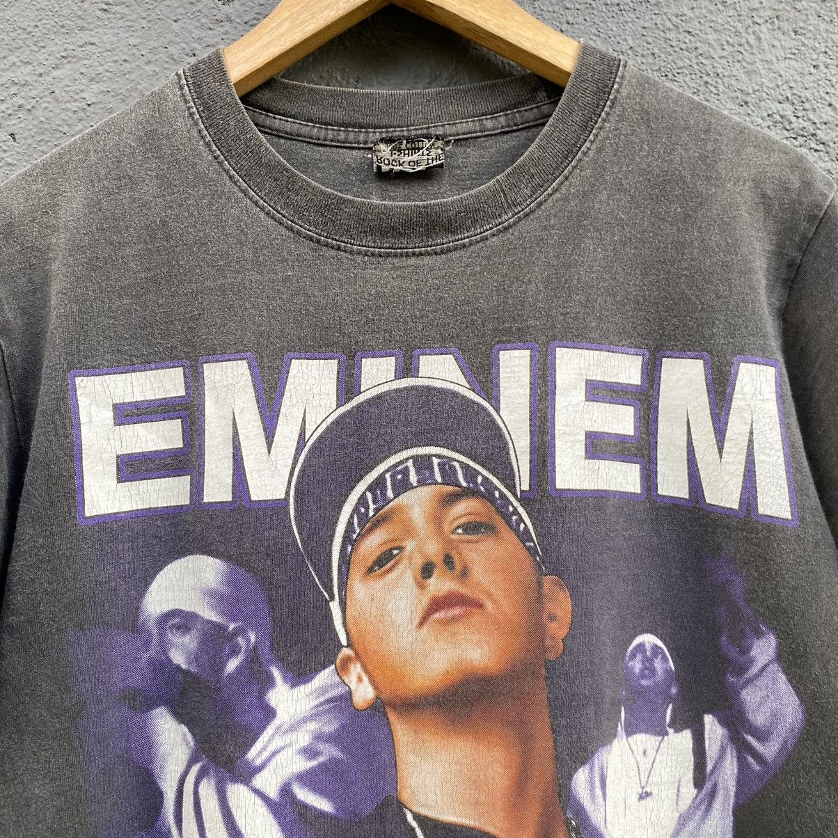 Vintage Thrashed Faded Eminem American Rap Promo Boot ERD GRUNGE TEE Size US M / EU 48-50 / 2 - 3 Thumbnail