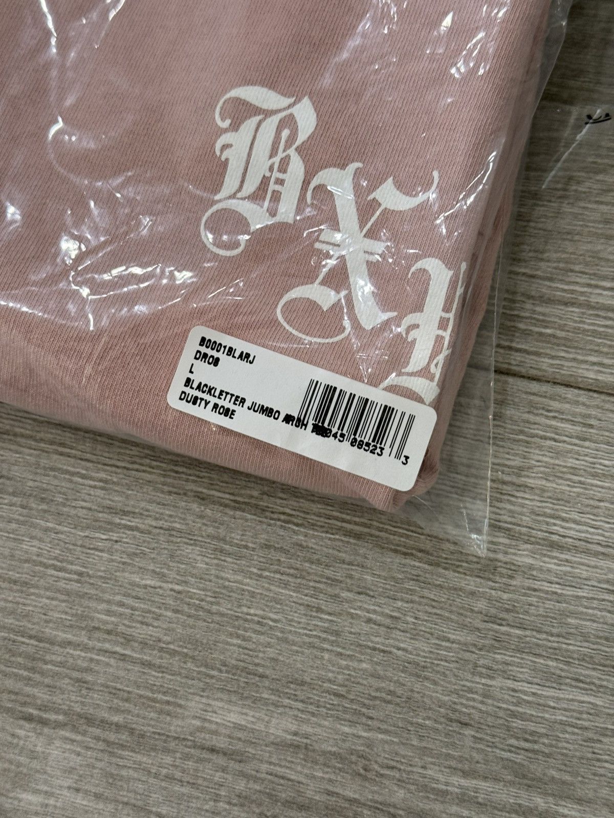 Born X Raised BORN X RAISED BlackLetter Jumbo Arch Tee Dusty Rose Sz Large Size US L / EU 52-54 / 3 - 7 Thumbnail