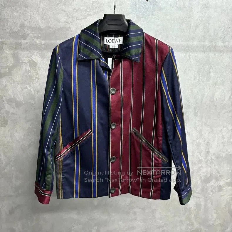 Loewe Loewe Colorblock Stripe Logo Shirt Jacket. Size US XS / EU 42 / 0 - 1 Thumbnail
