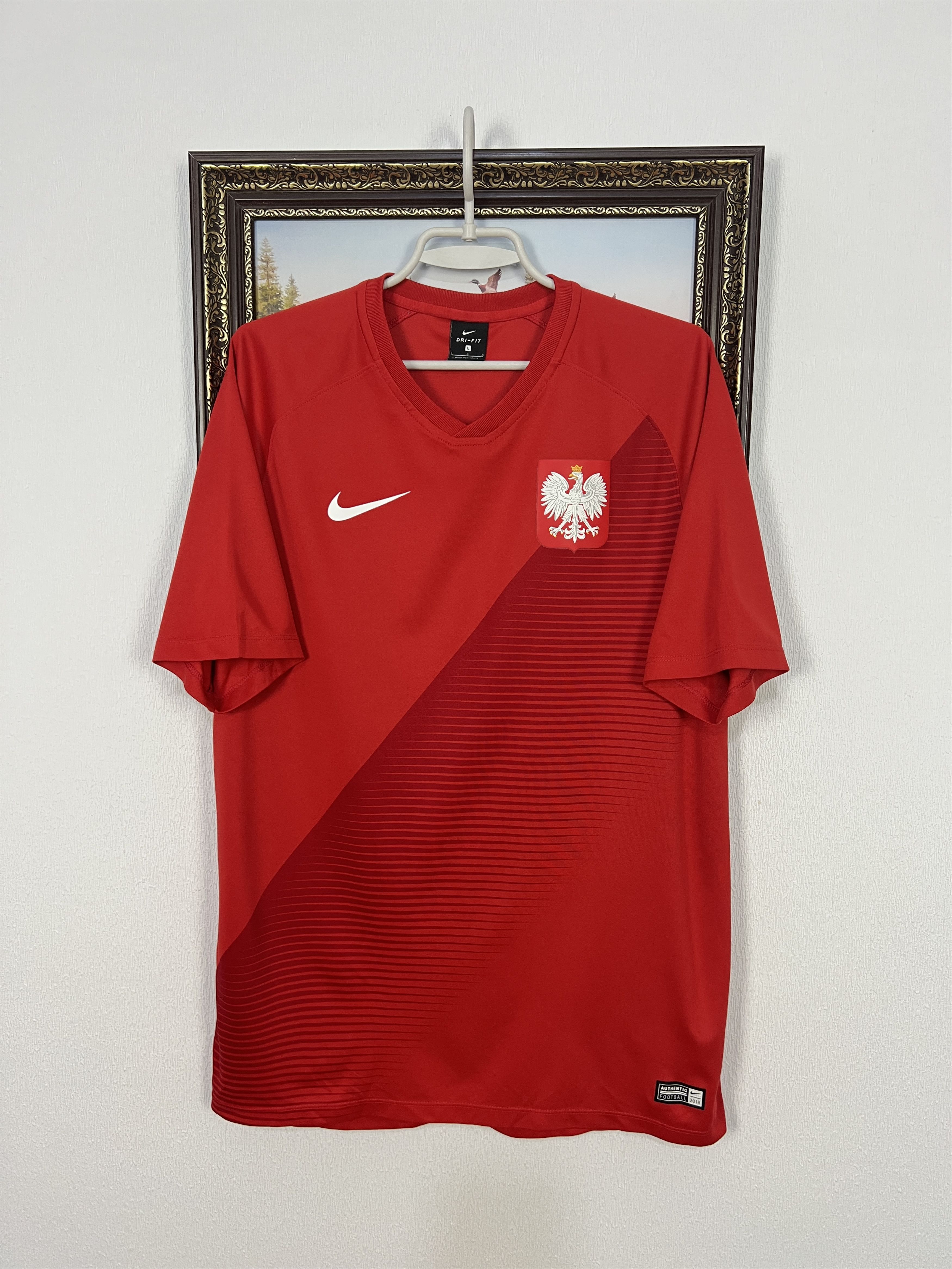 Poland Away football shirt 2018 Soccer Nike Jersey Mens
