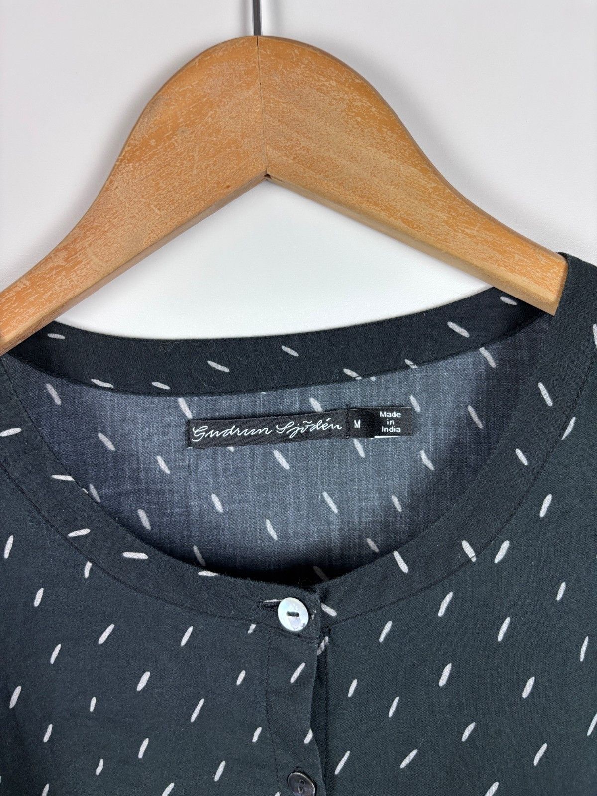 Gudrun Sjoden Gudrun Sjoden Dash Print Dress Cotton Black Size M Size M / US 6-8 / IT 42-44 - 5 Thumbnail