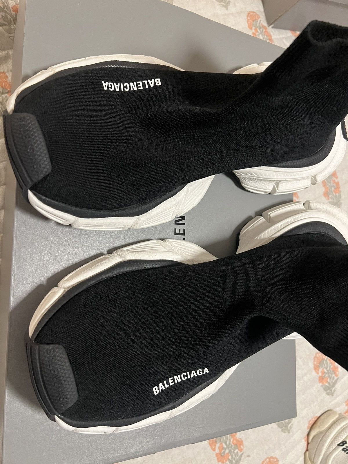 Balenciaga Balenciaga Black 3XL Sock Sneakers Size US 11 / EU 44 - 4 Thumbnail