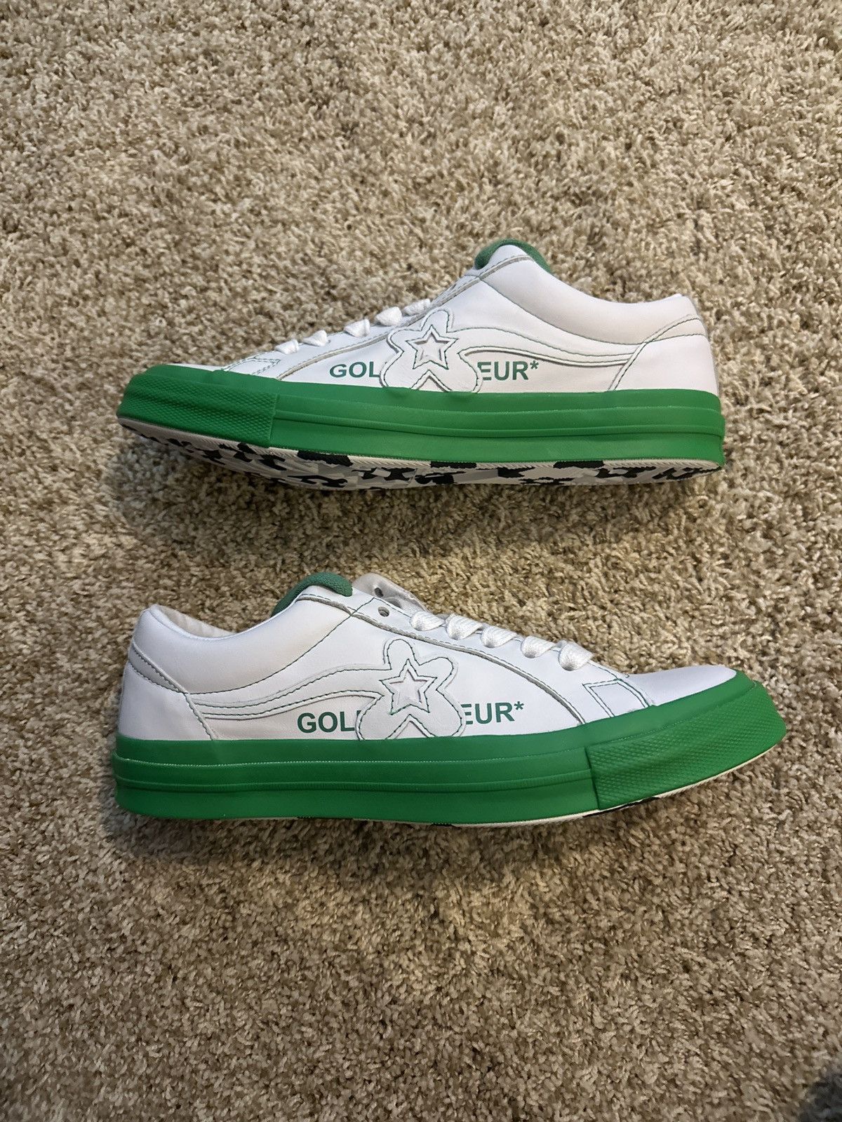 Golf Wang Golf le fleur Converse white and green sneaker Size US 9.5 / EU 42-43 - 2 Thumbnail