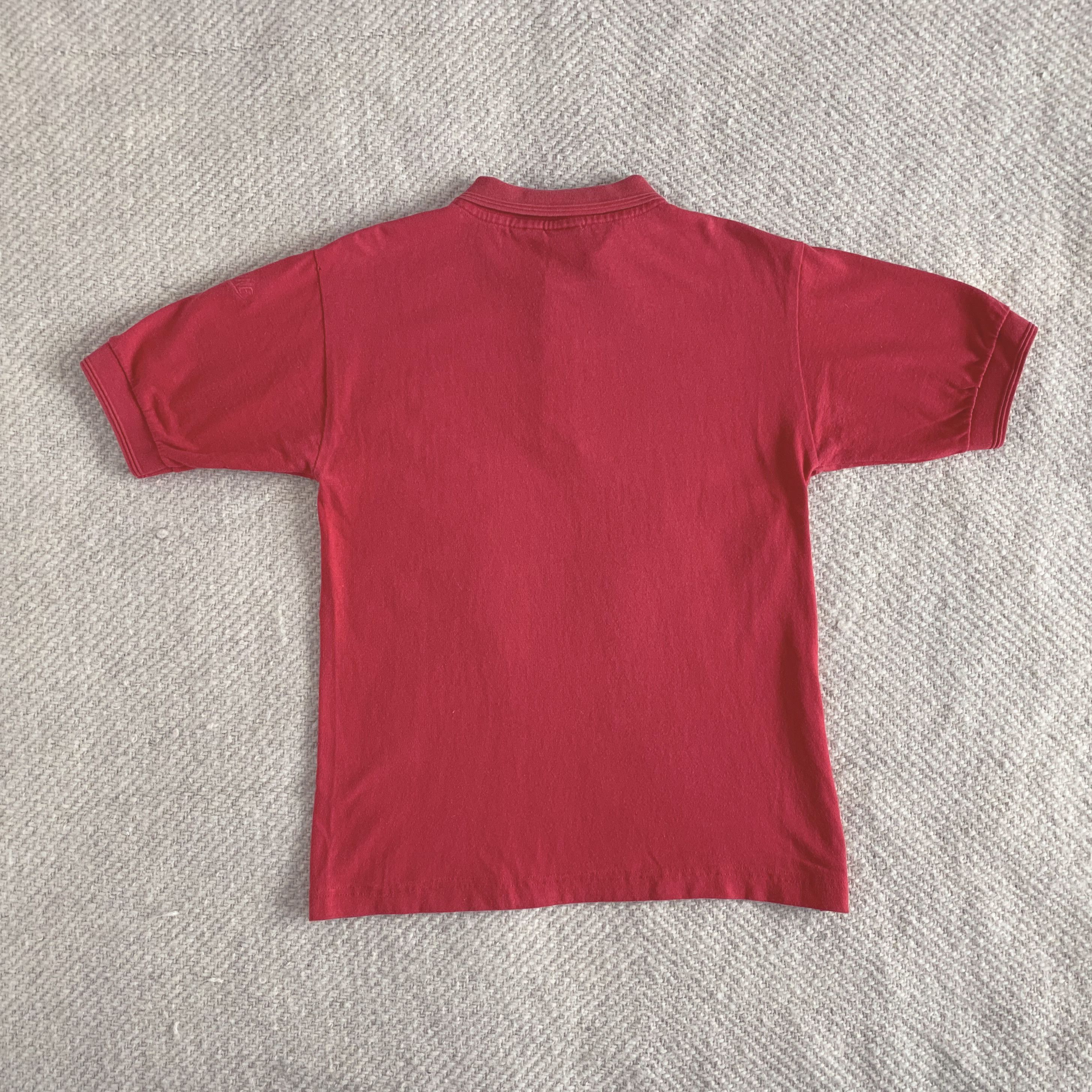 Jordan Brand Vintage 90s NIKE JORDAN Polo Shirt Red Regular Fit Medium Size US M / EU 48-50 / 2 - 2 Thumbnail