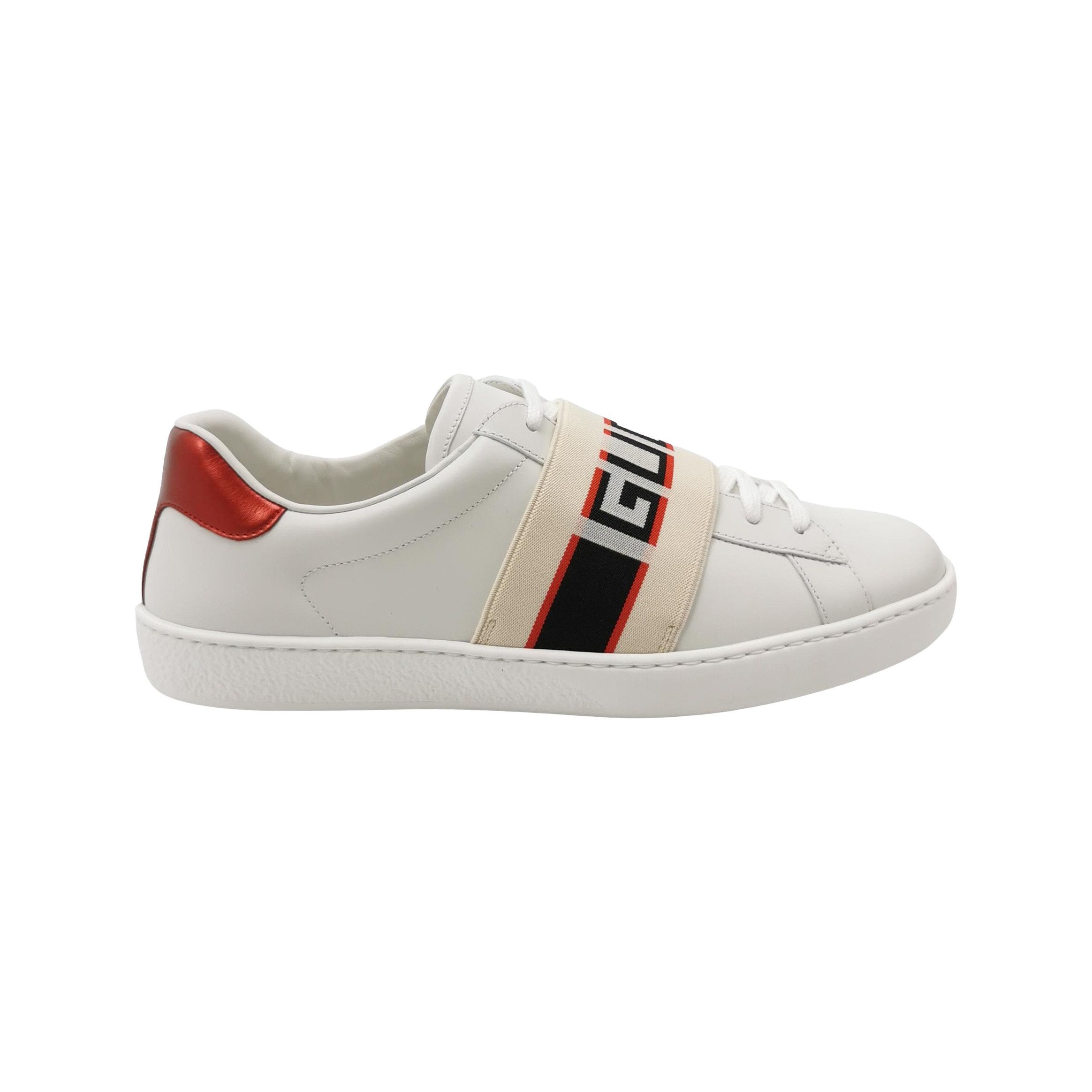 Gucci Gucci Ace Logo Elastic Strap Sneakers 7.5 Size US 8 / EU 41 - 1 Thumbnail