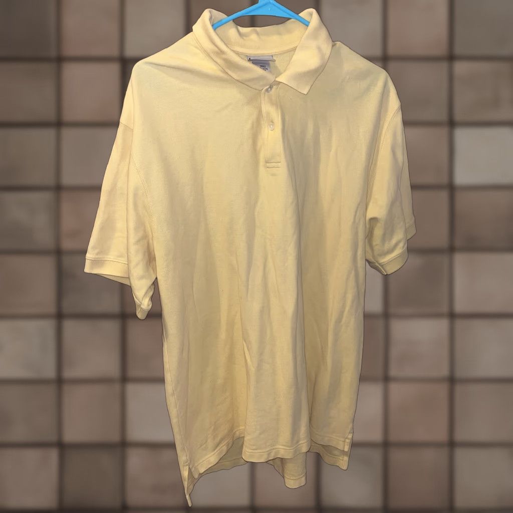 Vintage VINTAGE L.L. BEAN Men Polo Shirt Short Sleeve 100% Cotton Yellow Casual Outdoor Preppy Large Size US L / EU 52-54 / 3 - 1 Thumbnail