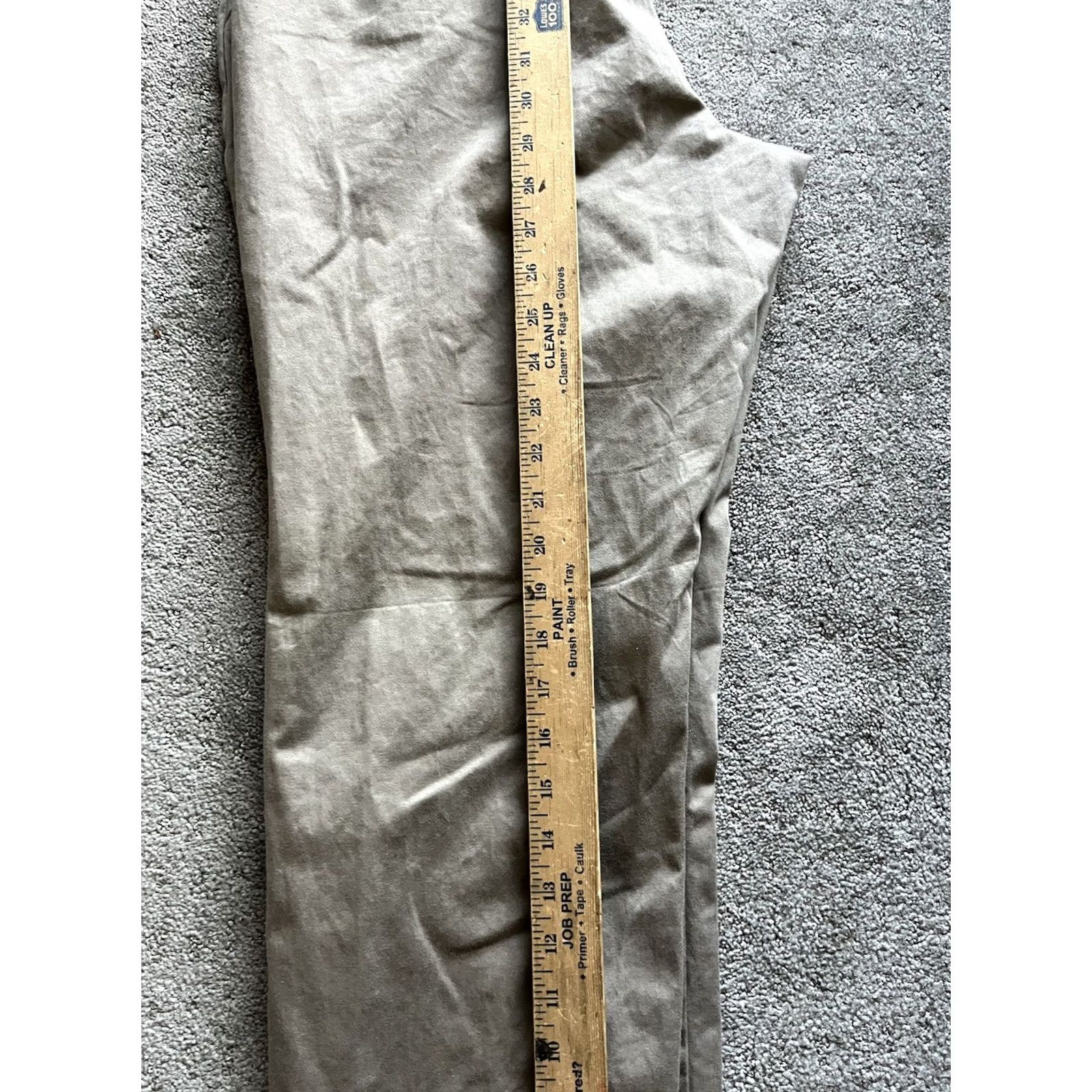 Lee Lee Modern Series 16 Plus Beige Cotton Blend Casual Pants Inseam 30 in. Womens Chino 90s Style Mens? Ladies? Size 38" / US 16 / IT 52 - 7 Thumbnail