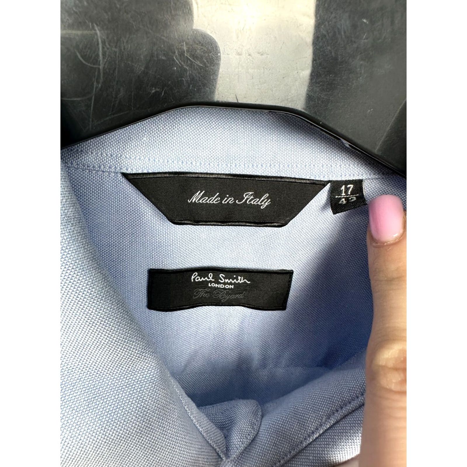 Paul Smith Paul Smith Mens Long Sleeve Shirt L Button-Up Collared Cotton Blue Shirt Mens L Navy Blue 90s? Size US L / EU 52-54 / 3 - 3 Thumbnail