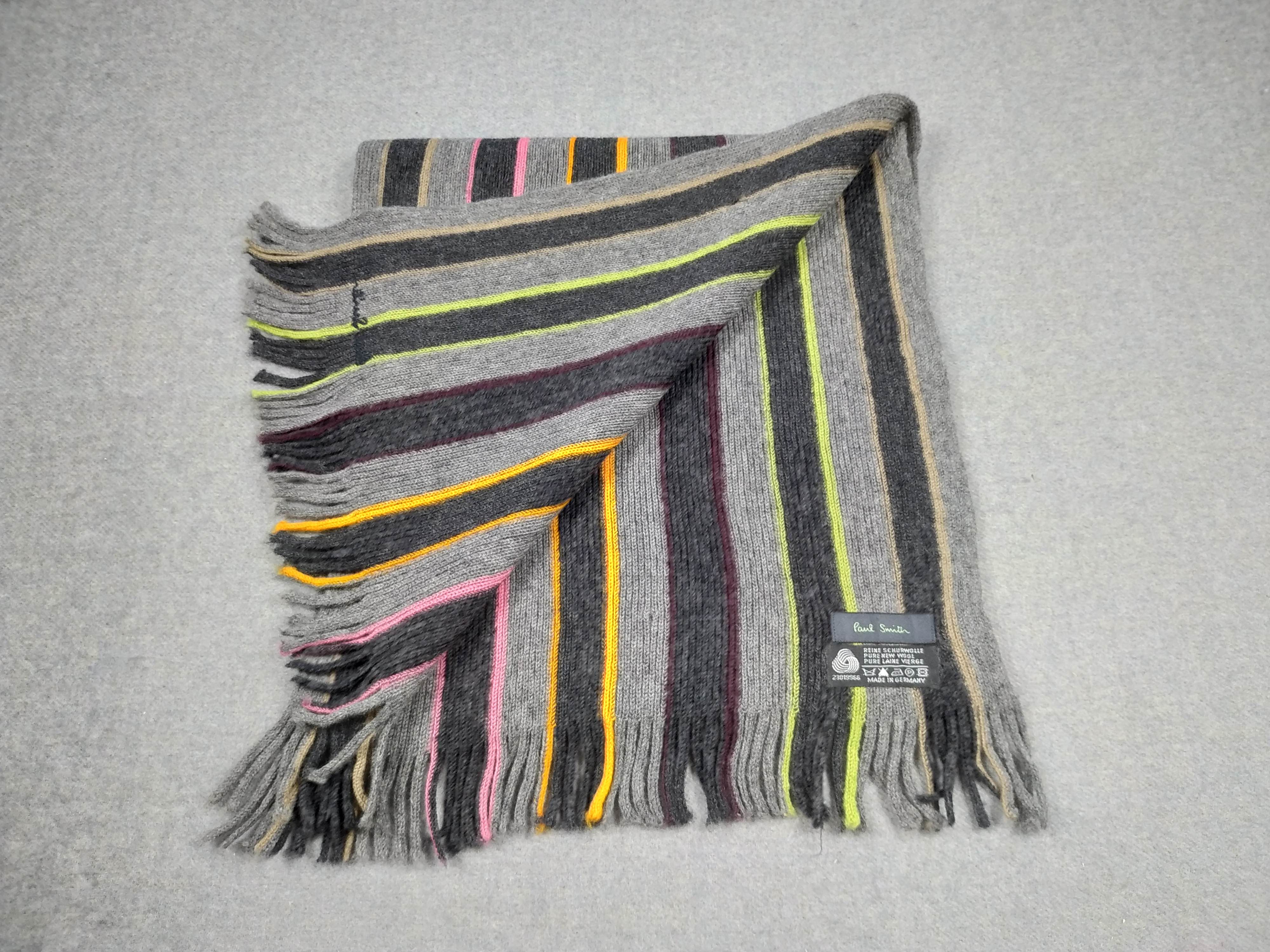 Paul Smith × Vintage Paul Smith Scarf / Muffler / Neckwear - WW655 Size ONE SIZE - 3 Thumbnail